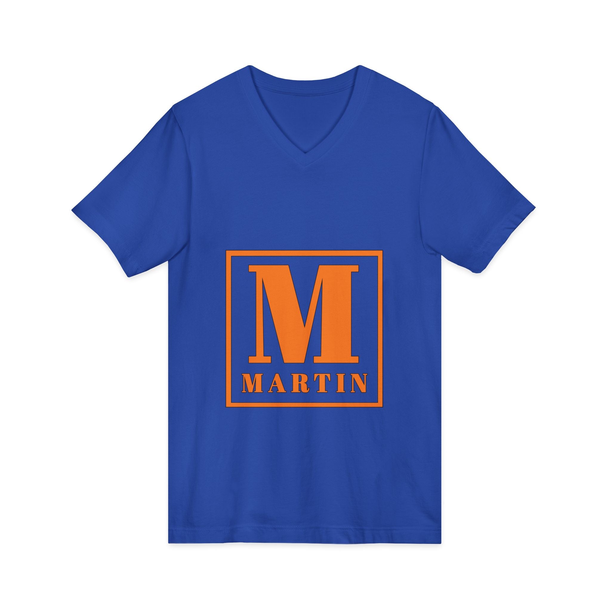 Monogram M Martin V-Neck Tee — Personalized Initial Shirt
