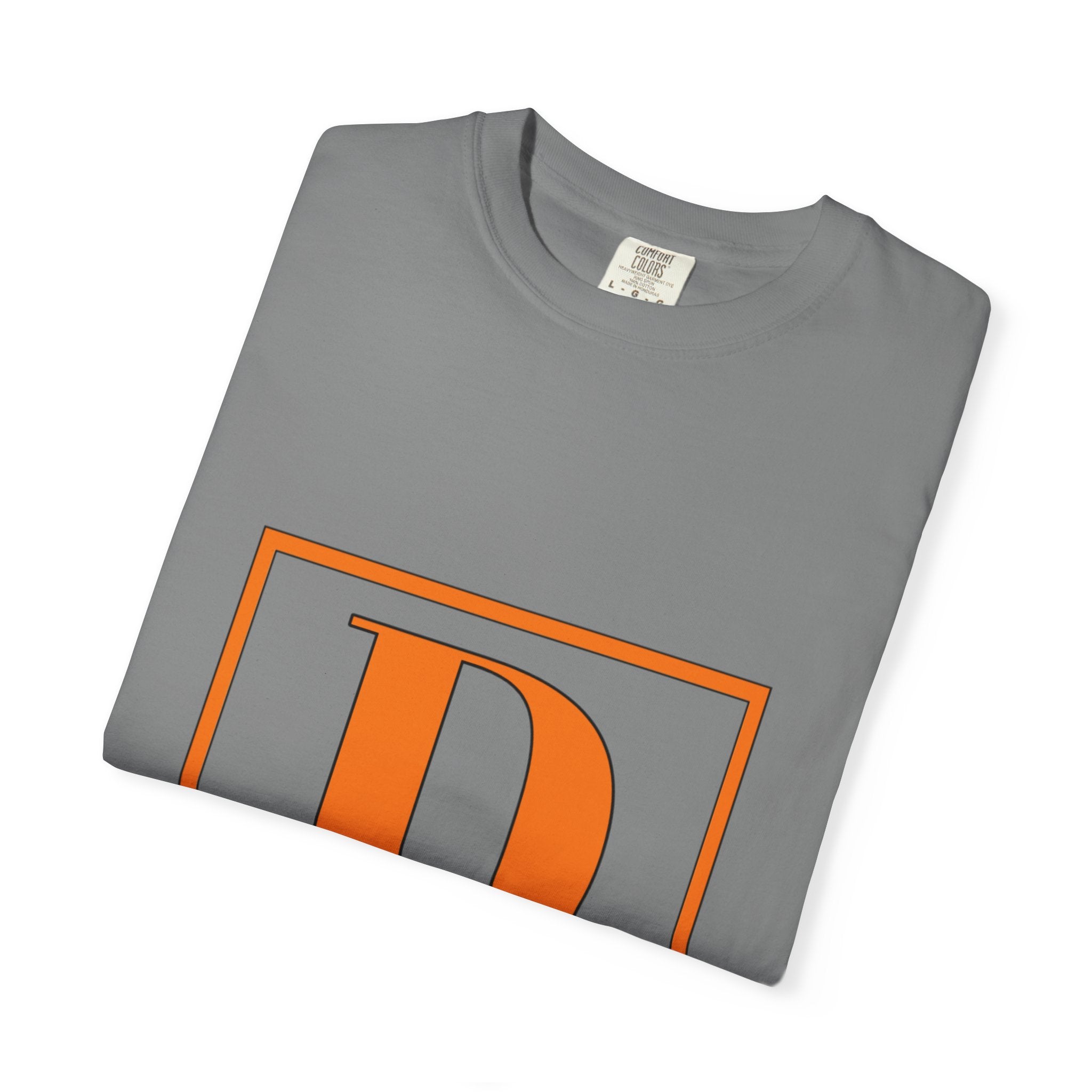 David Monogram T-Shirt — Bold Initial Box Graphic