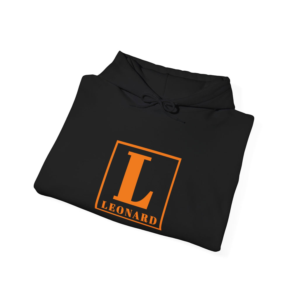 Monogram “L Leonard” Hoodie – Classic Orange Initial Sweatshirt