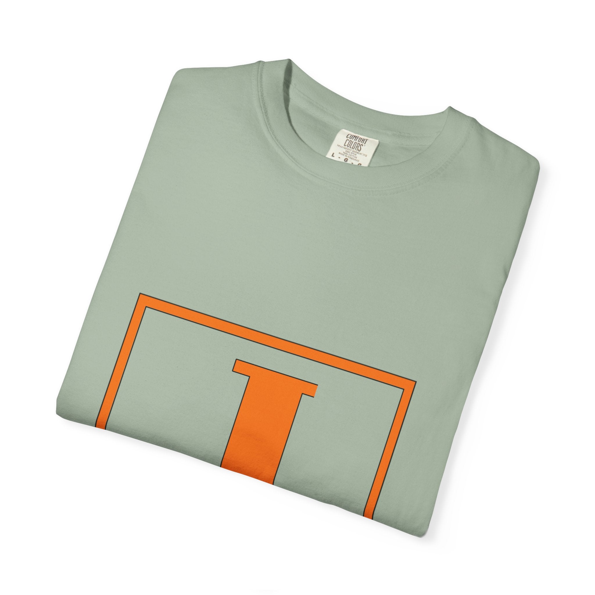 Jack Monogram T‑Shirt — Orange Initial Block Tee
