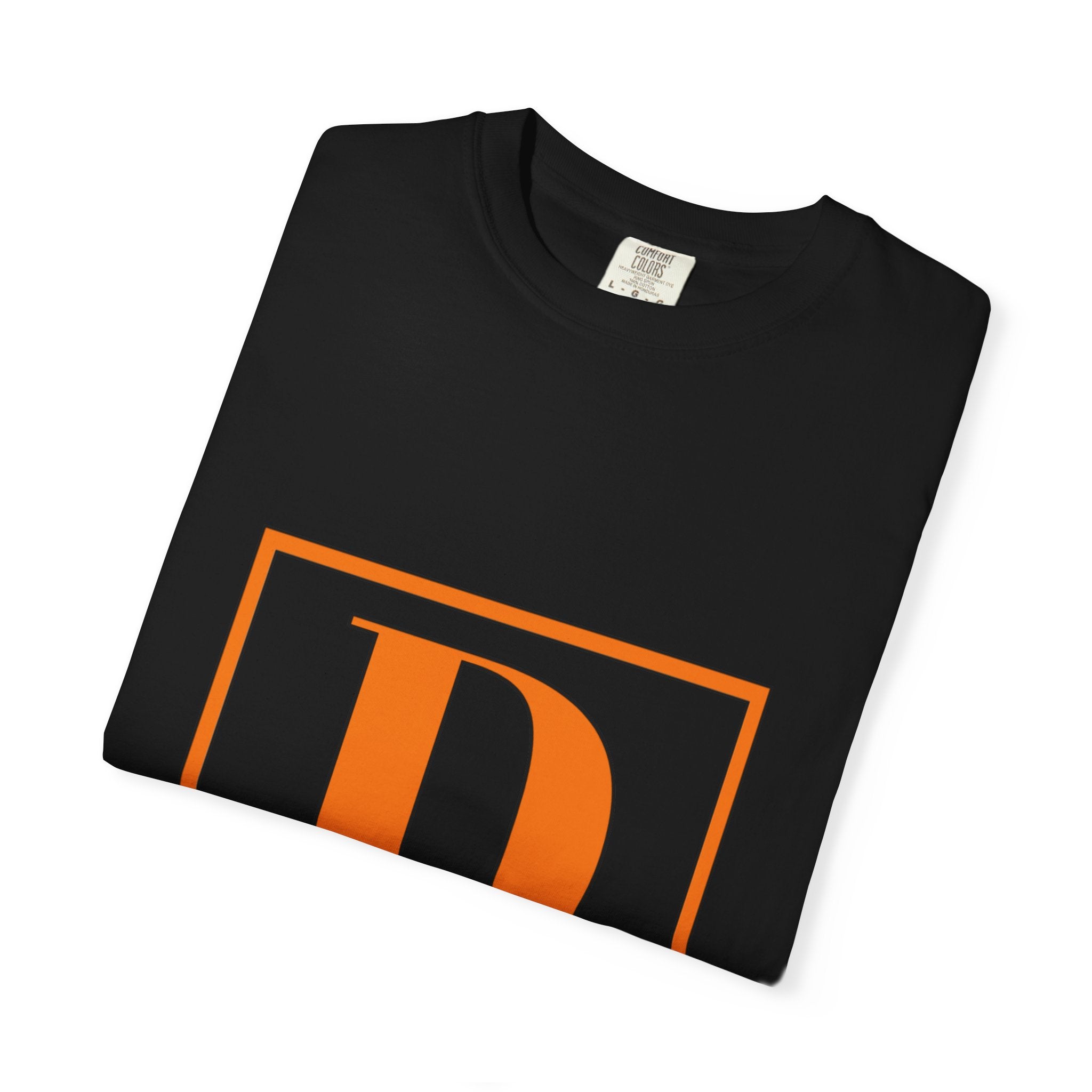David Monogram T-Shirt — Bold Initial Box Graphic