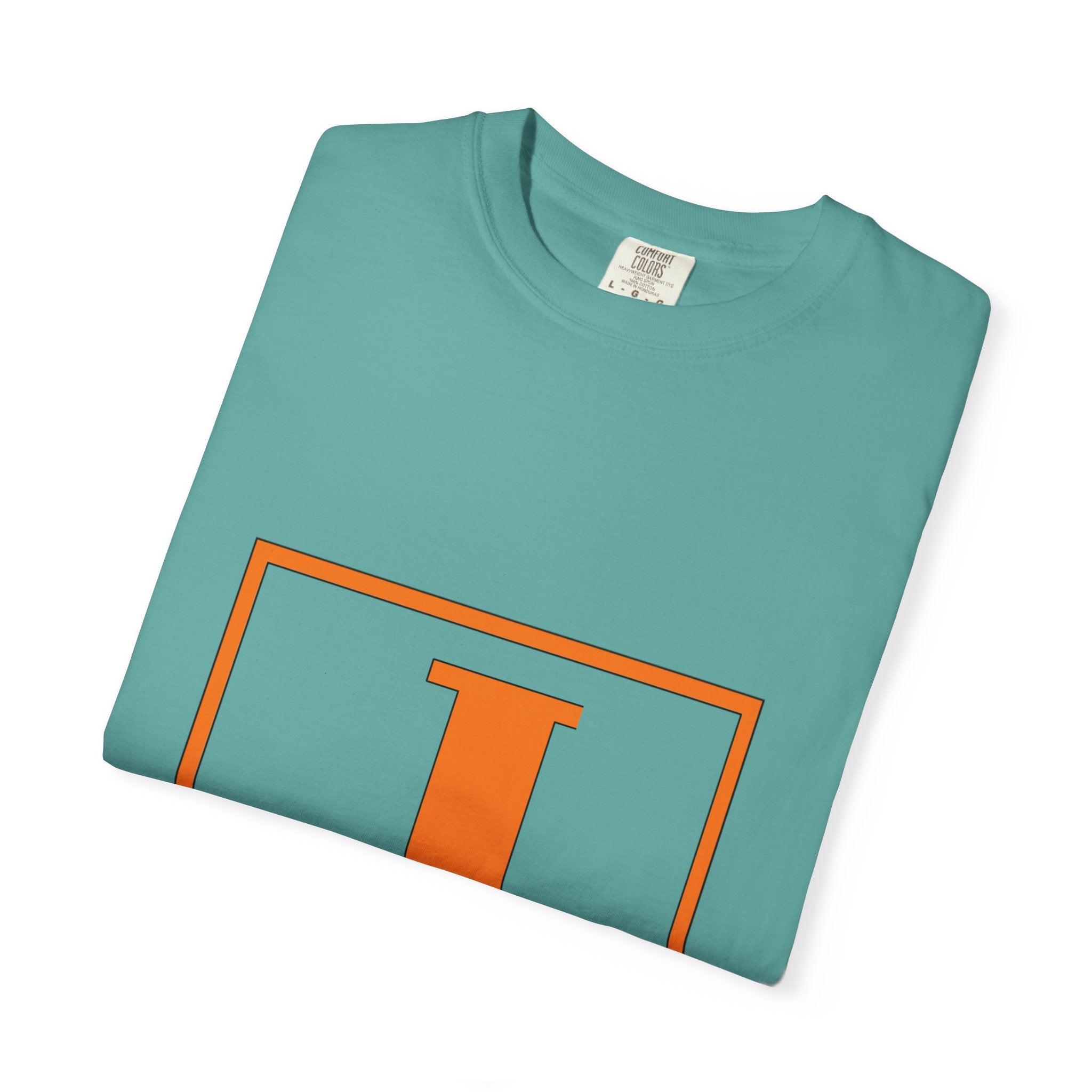Jack Monogram T‑Shirt — Orange Initial Block Tee