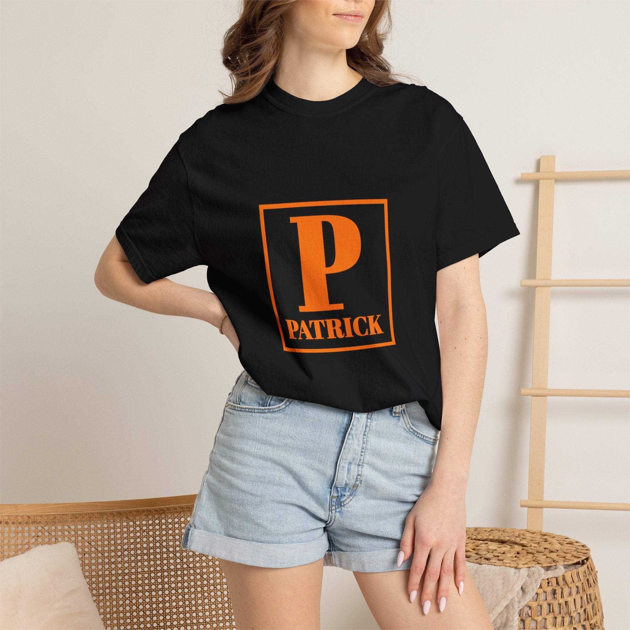 Patrick Monogram Tee - Vintage Block P Initial T-Shirt