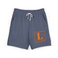 Leonard Block Logo Sweat Shorts — Lightweight Garment-Dyed Fleece