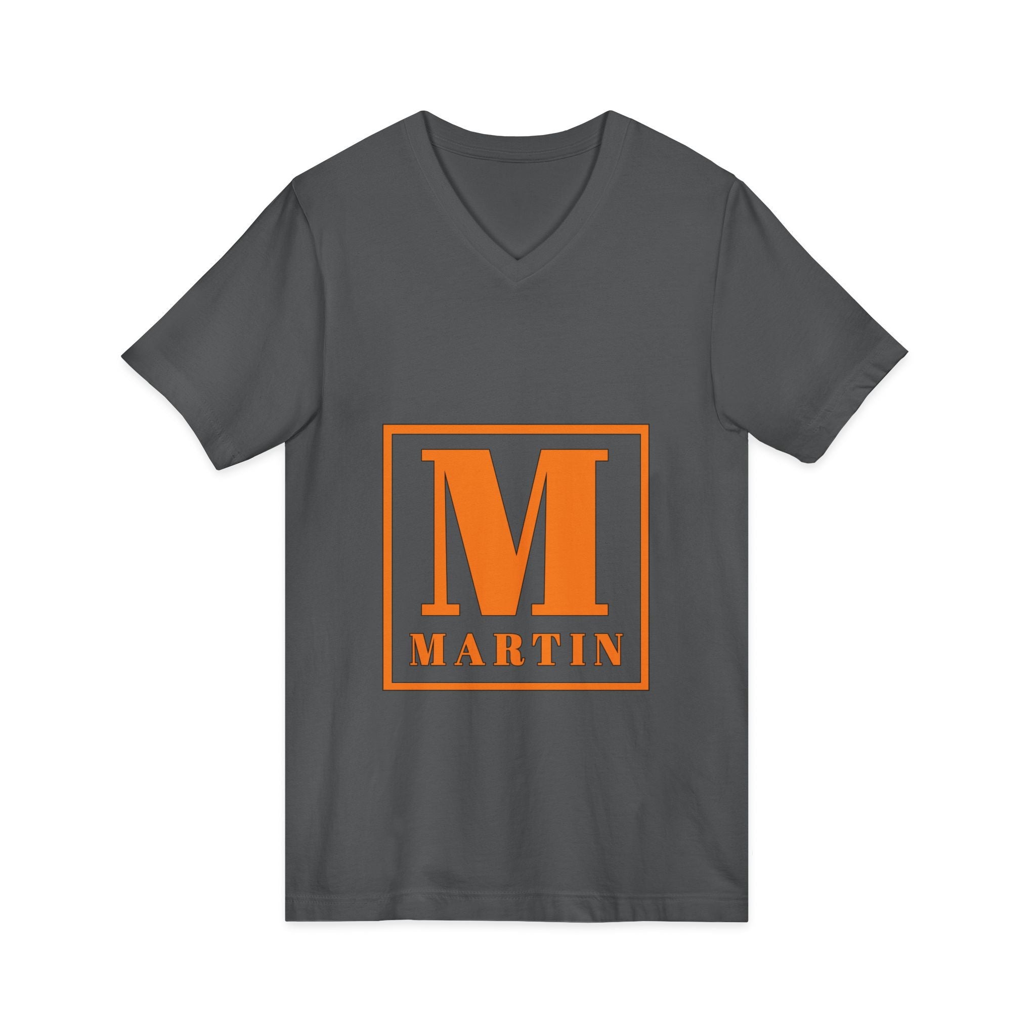 Monogram M Martin V-Neck Tee — Personalized Initial Shirt