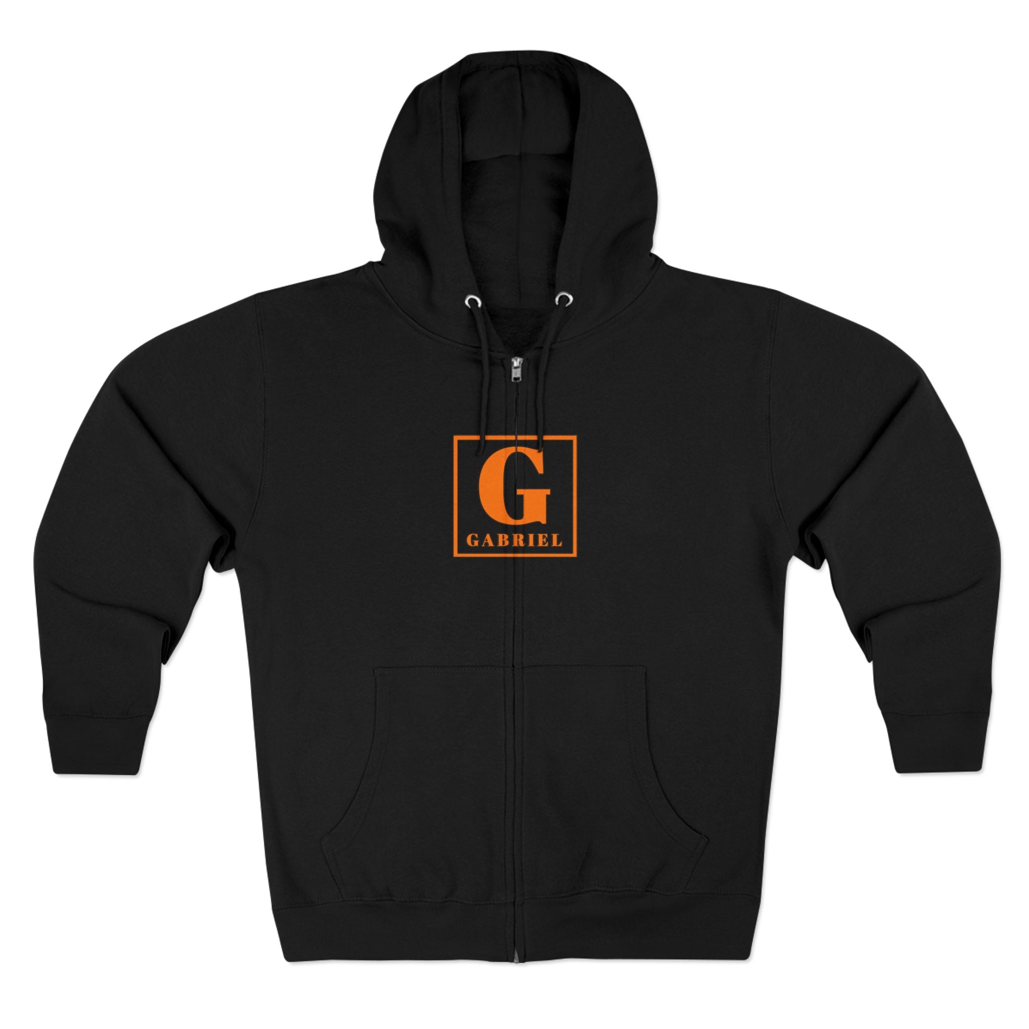Gabriel Monogram Zip Hoodie — Personalized G Initial Sweatshirt