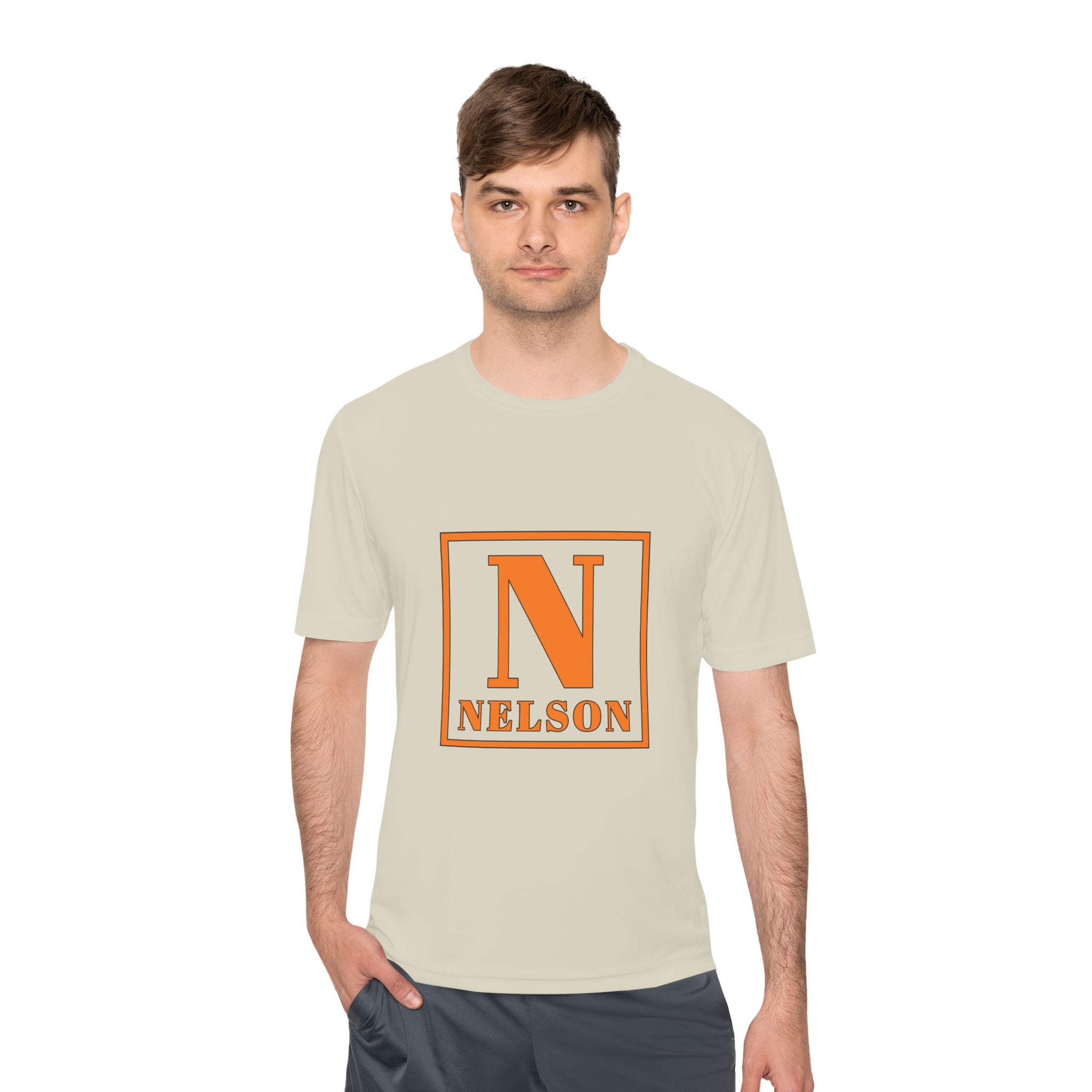Nelson Monogram Tee — Personalized Initial N Moisture-Wicking Shirt