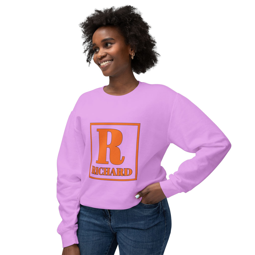 Richard Monogram Crewneck Sweatshirt — Personalized Initial R Pullover