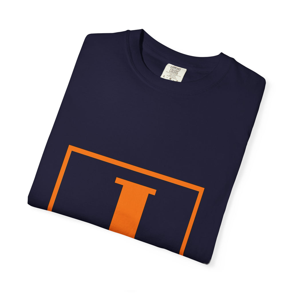 Jack Monogram T‑Shirt — Orange Initial Block Tee