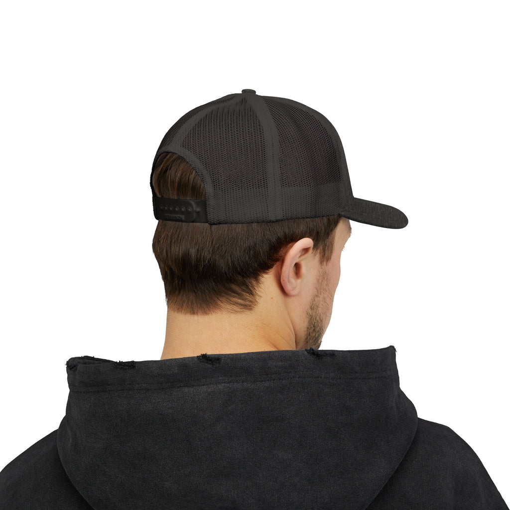Trucker Cap — Be Happy Floral Embroidered Snapback