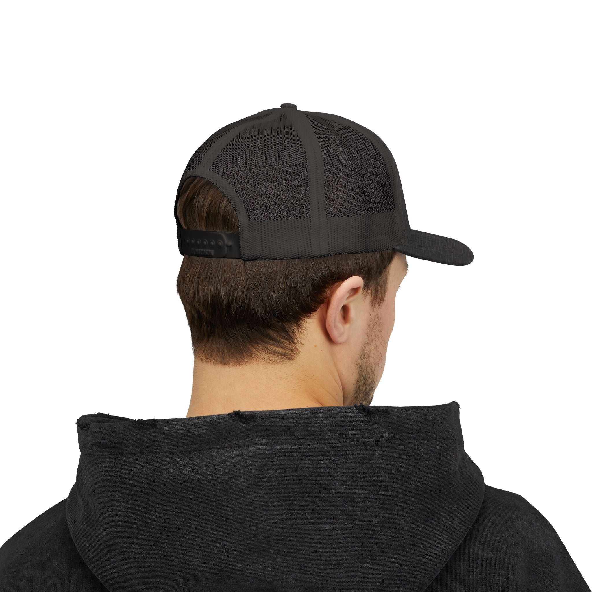 Trucker Cap — Be Happy Floral Embroidered Snapback