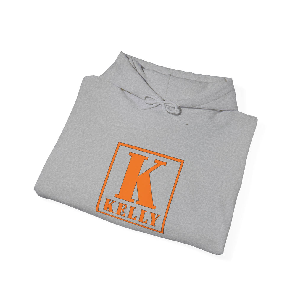 Kelly Monogram Hoodie — Orange K Initial Personalized Sweatshirt