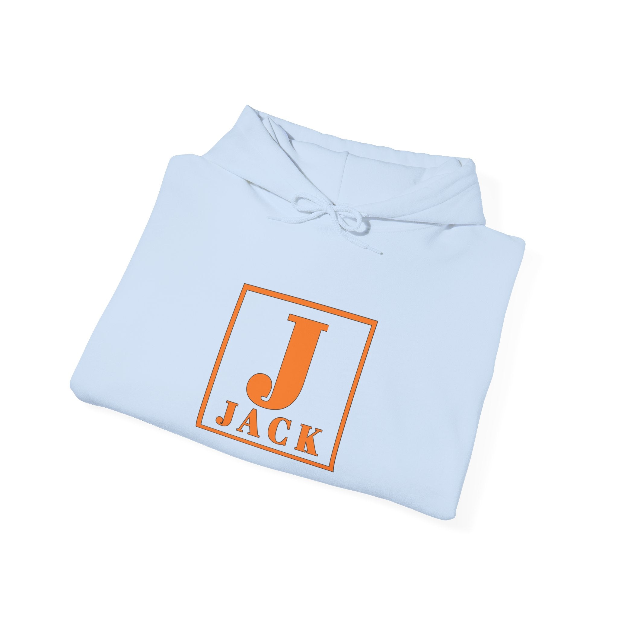 Personalized Initial Hoodie - Orange 'J' Jack Monogram Pullover