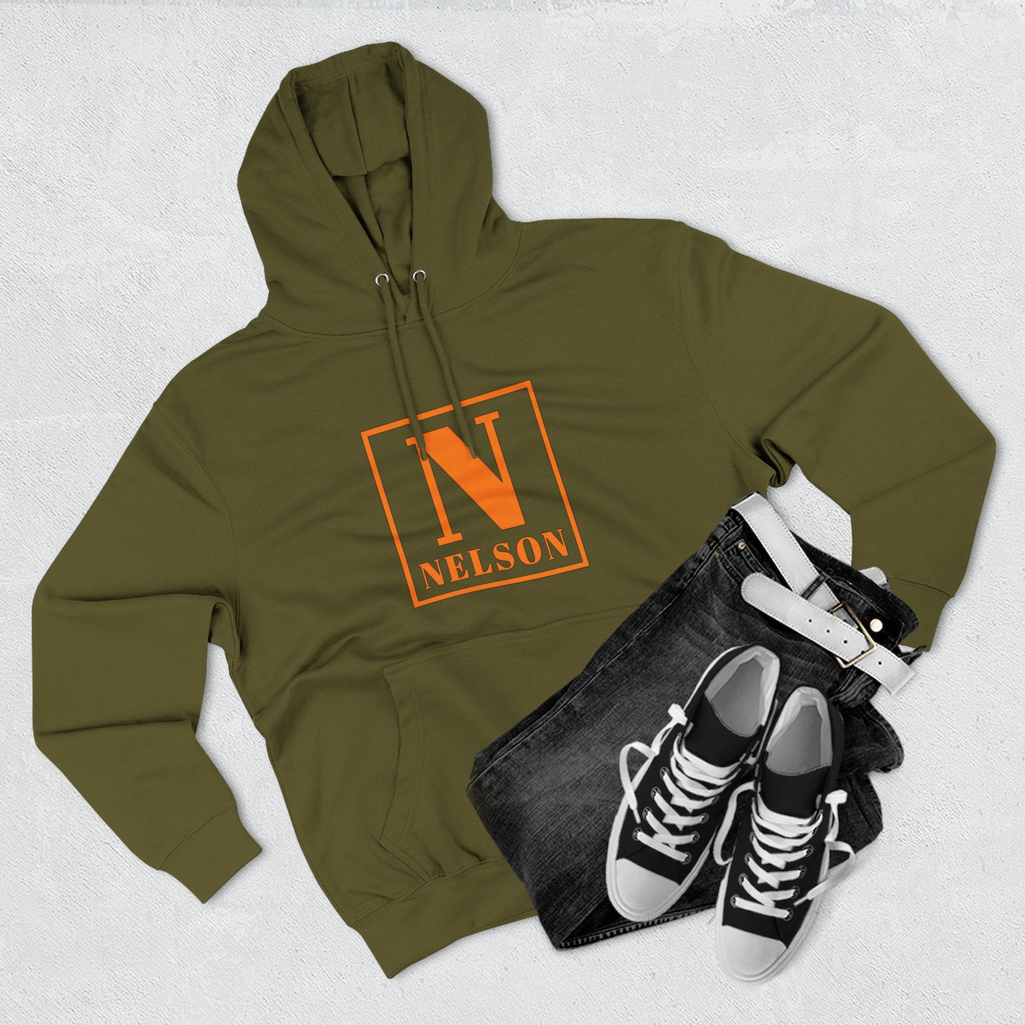 Three-Panel Fleece Hoodie