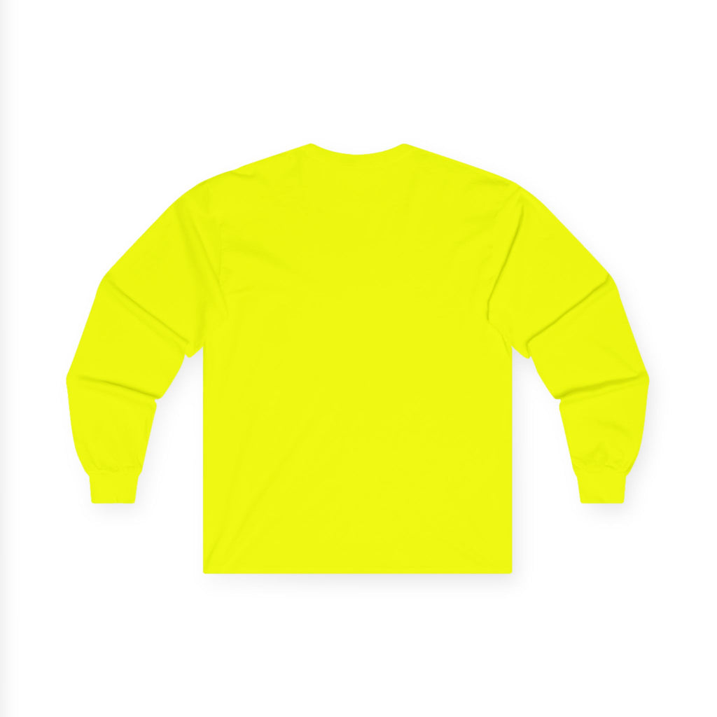 Ben Monogram Long Sleeve Tee — Orange Block Initial B Shirt