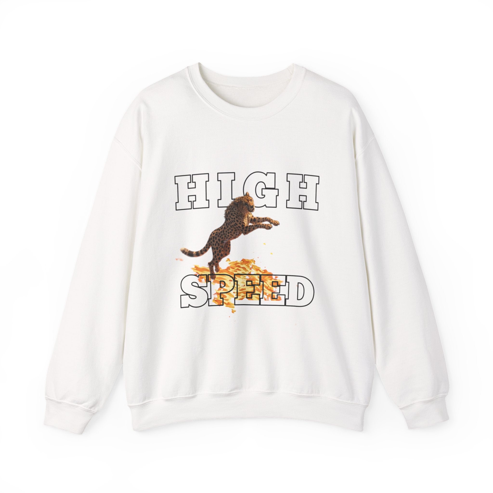 High Speed Crewneck Sweatshirt — Retro Dog Graphic Pullover