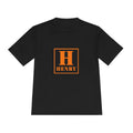Henry Initial Monogram Tee — Orange Block Letter H
