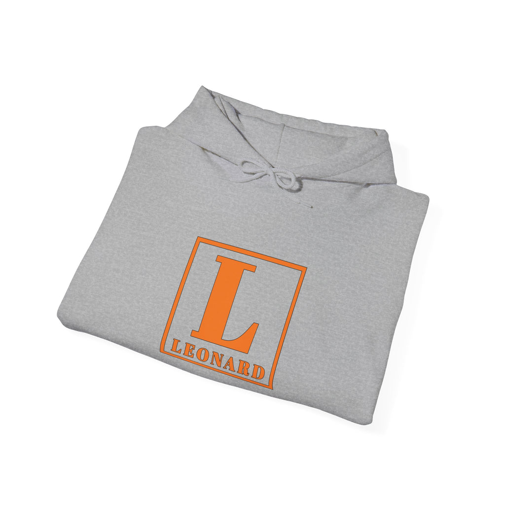 Monogram “L Leonard” Hoodie – Classic Orange Initial Sweatshirt
