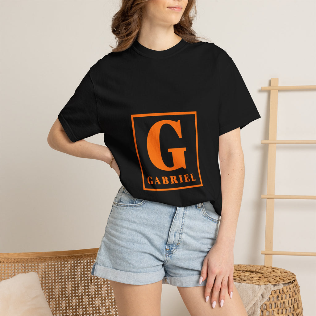 Personalized 'G' Name Monogram T-Shirt — Gabriel Initial Tee