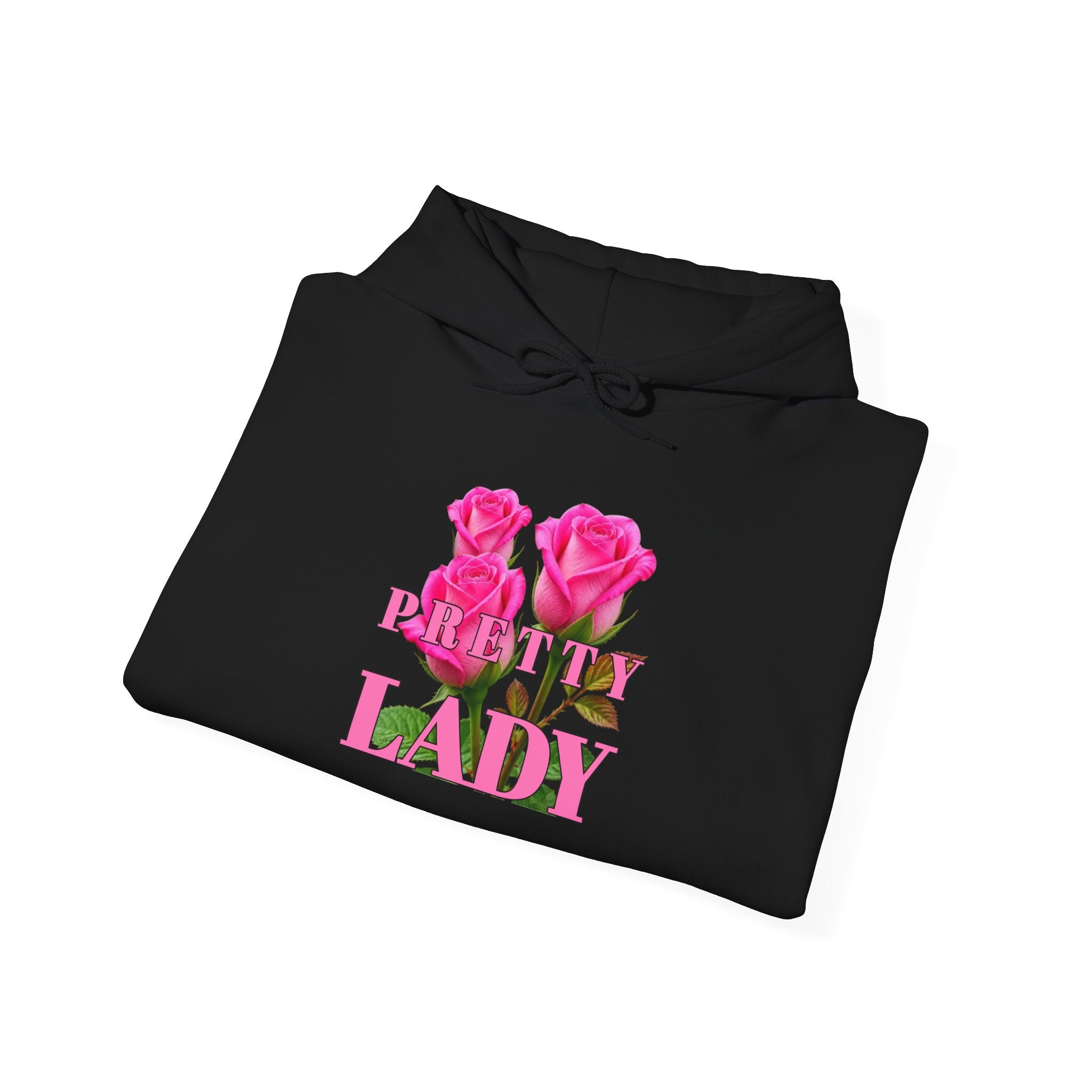 Pink Rose "Brunch Lady" Hoodie — Floral Feminine Casual Pullover
