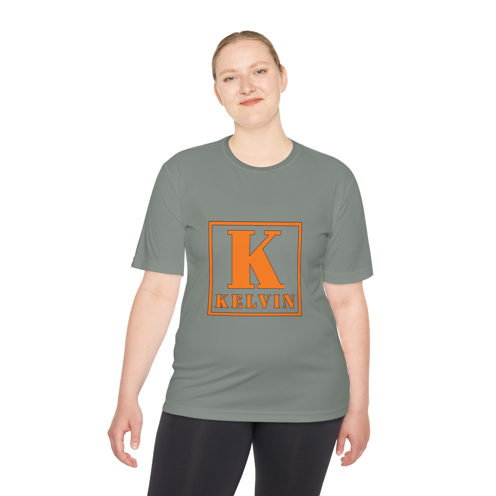 Kelvin Monogram Tee — Orange Block K Personalized T-Shirt