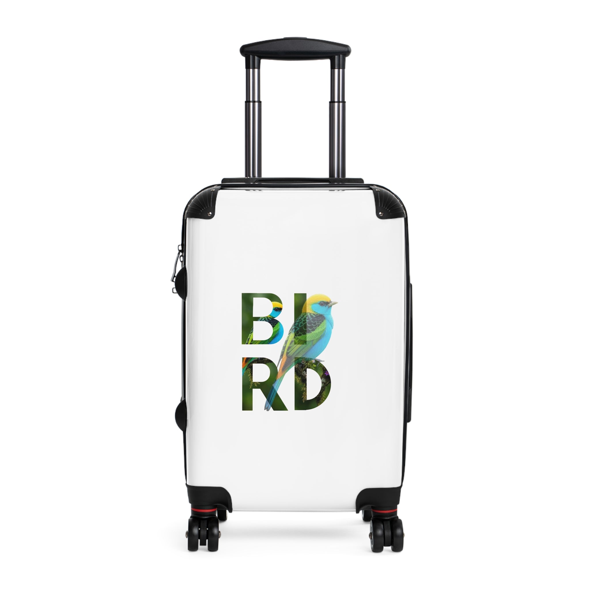 Bird Typography Carry-On Suitcase – Colorful Nature Travel Luggage