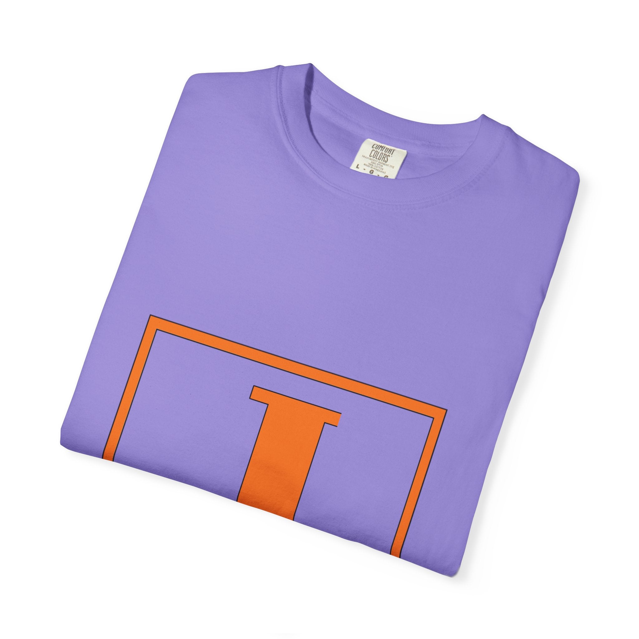 Jack Monogram T‑Shirt — Orange Initial Block Tee