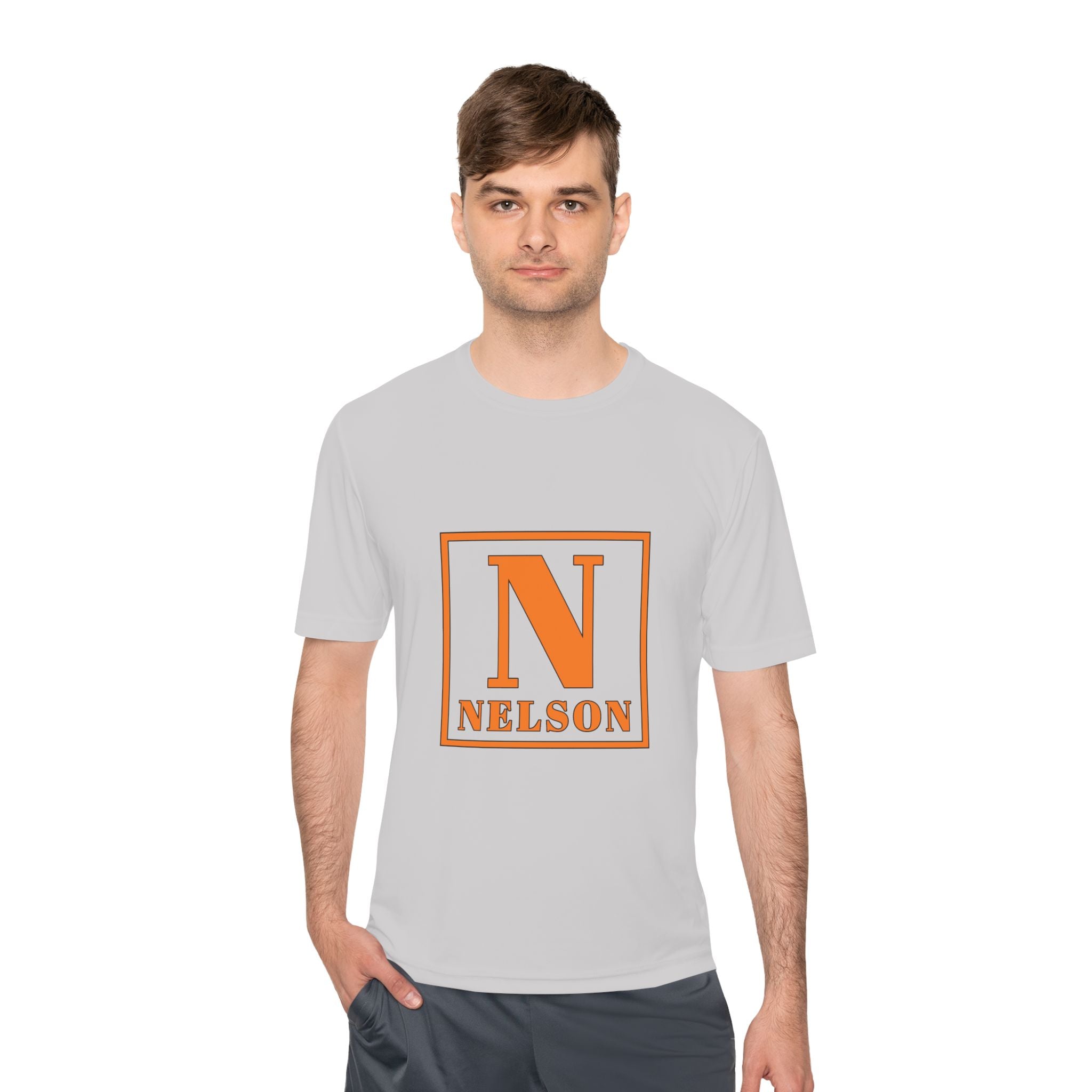 Nelson Monogram Tee — Personalized Initial N Moisture-Wicking Shirt