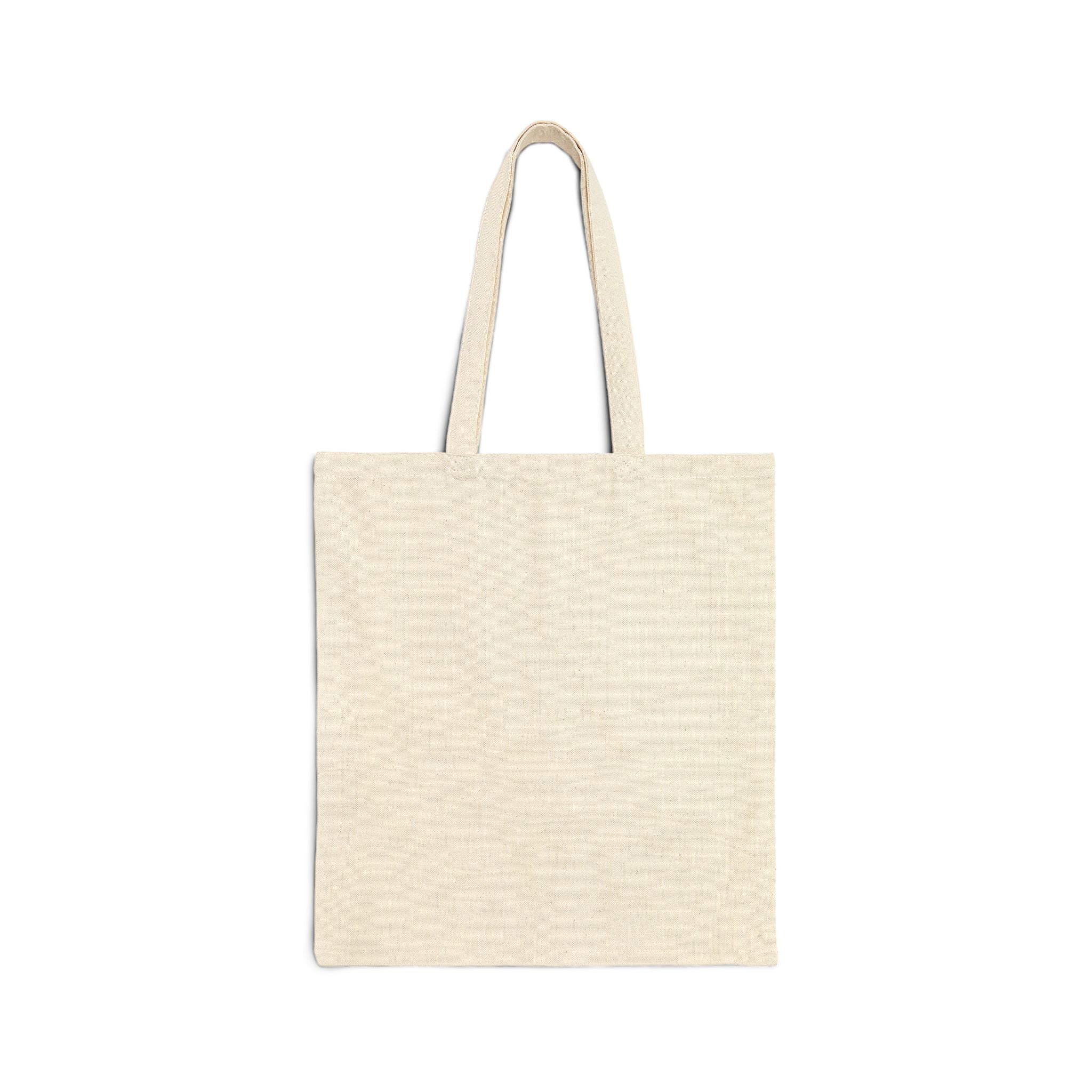 Happy Floral Tote Bag — 'Simply Happy' Cotton Canvas Shopper