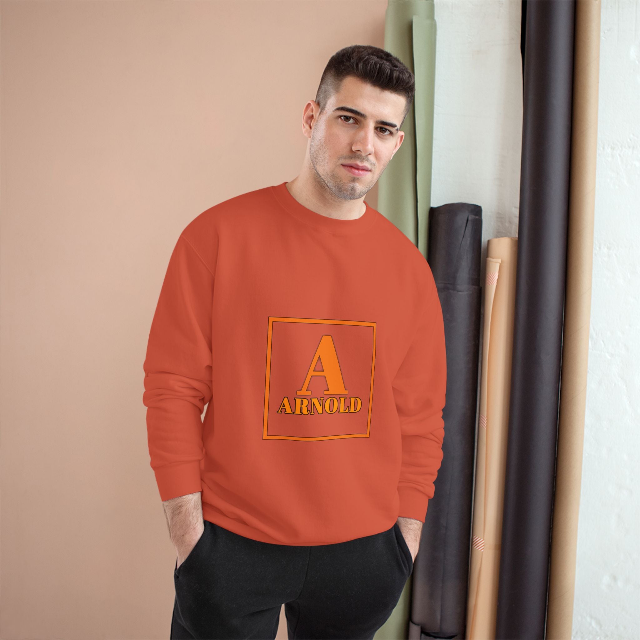 Arnold Letterman Sweatshirt – Personalized A Monogram Champion Crewneck