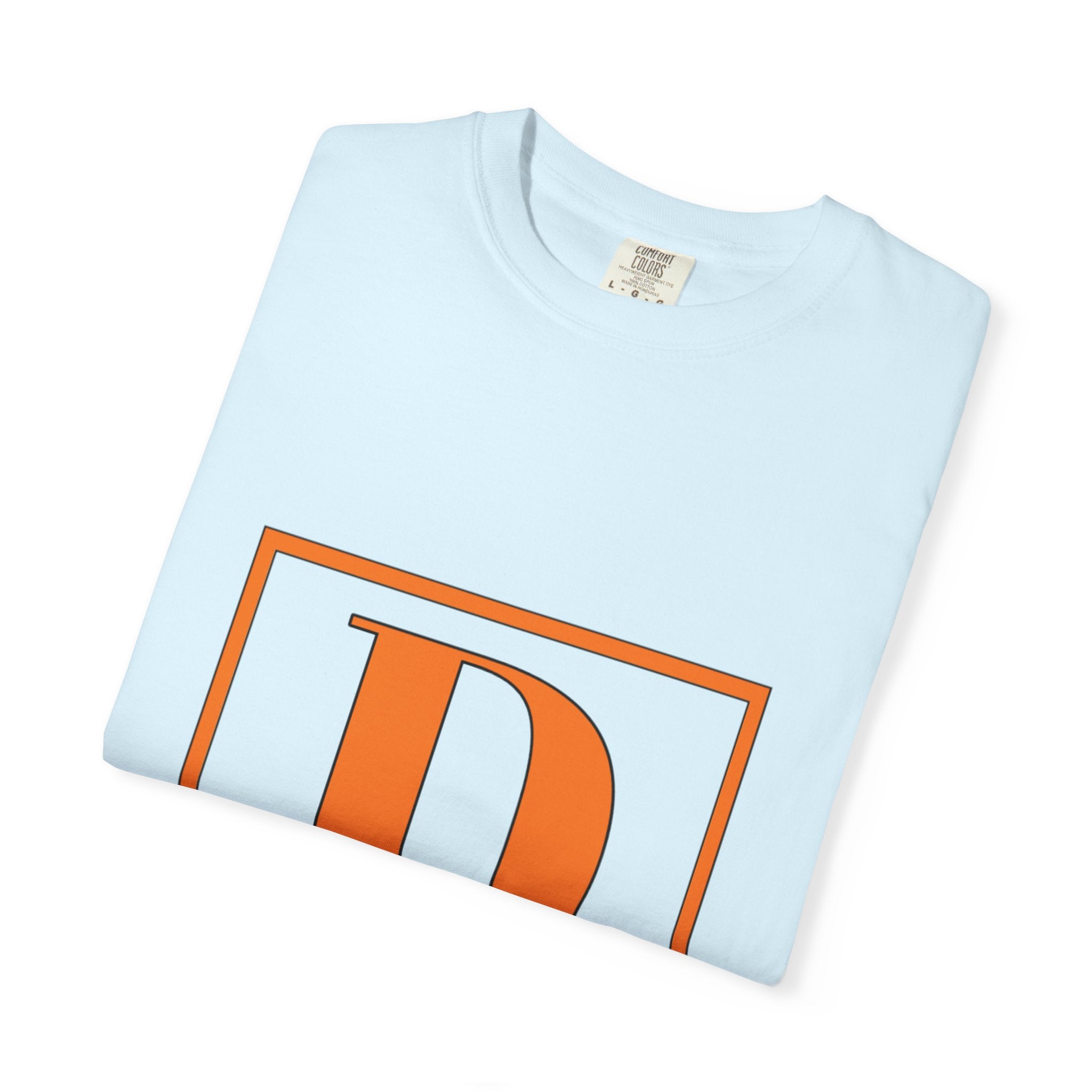 David Monogram T-Shirt — Bold Initial Box Graphic