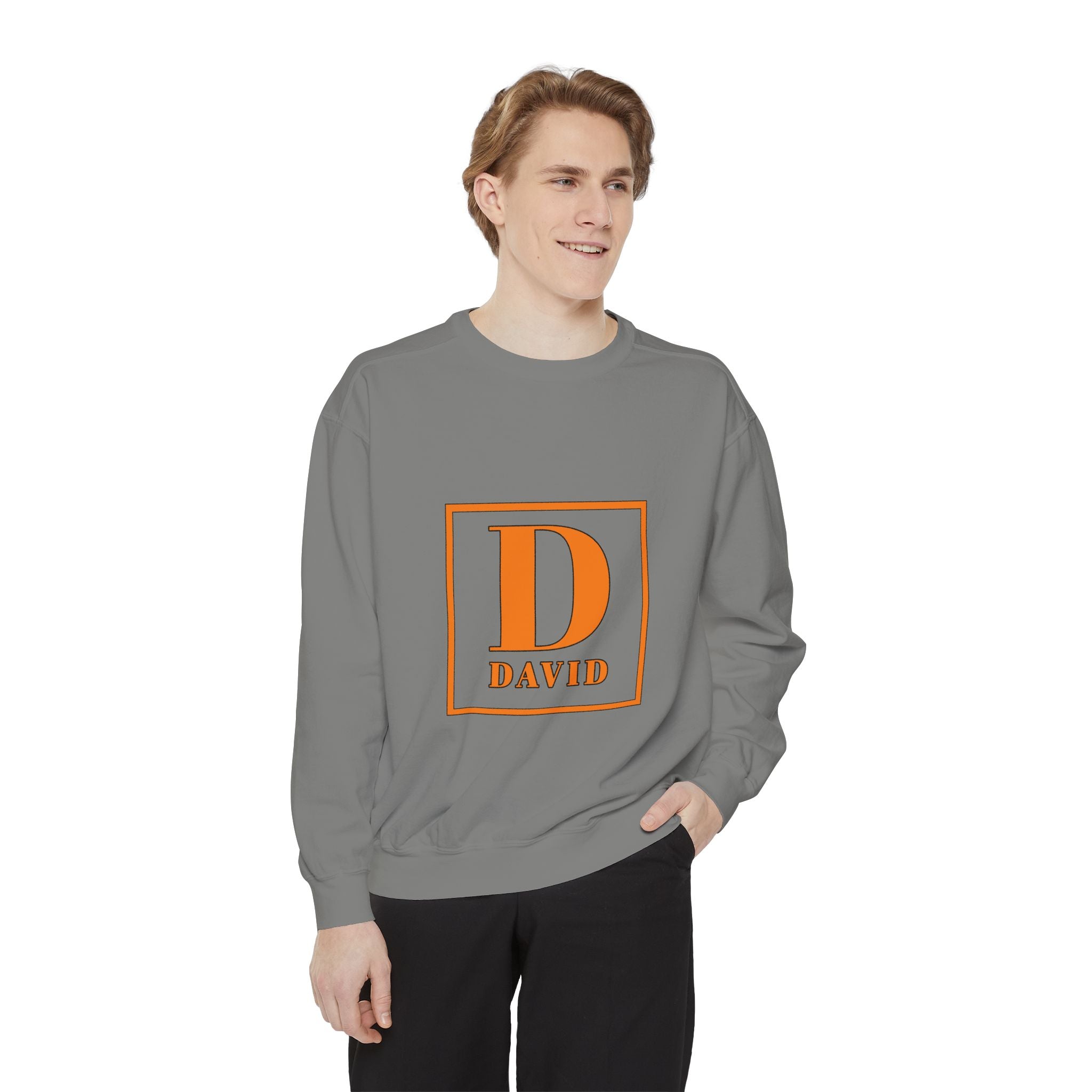 David Monogram Sweatshirt — Personalized Initial D Crewneck