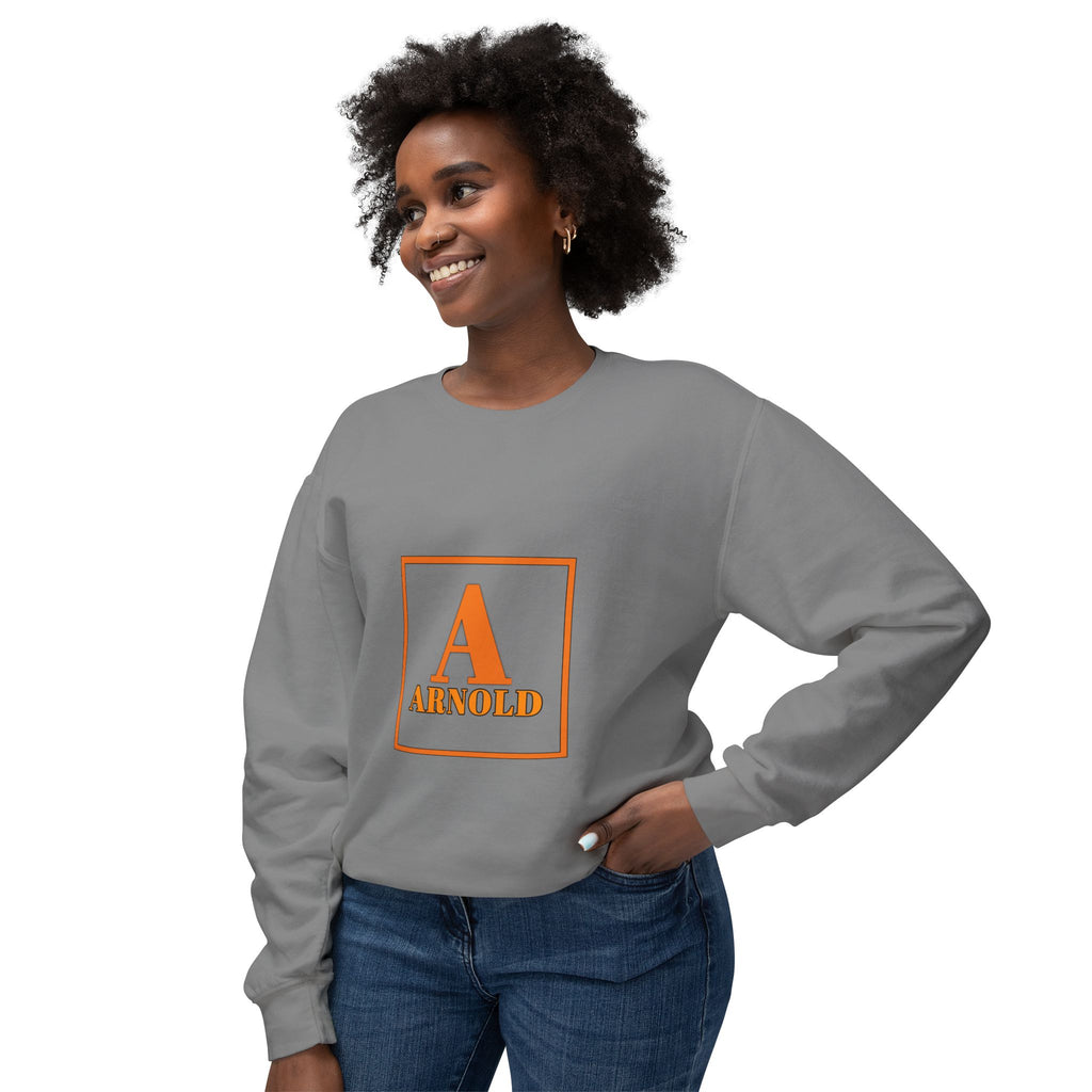 Arnold Monogram Crewneck Sweatshirt — Personalized Initial A Design