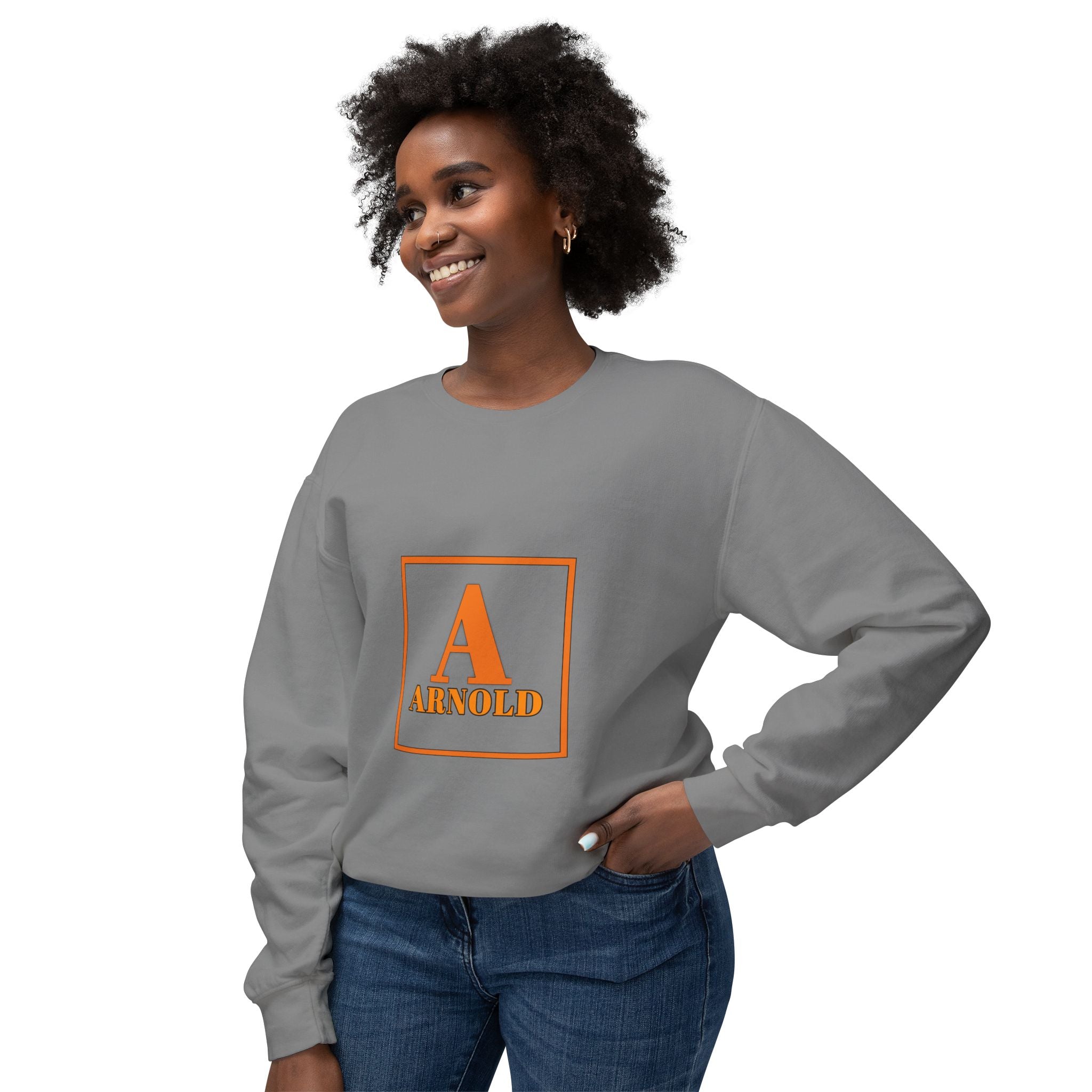 Arnold Monogram Crewneck Sweatshirt — Personalized Initial A Design