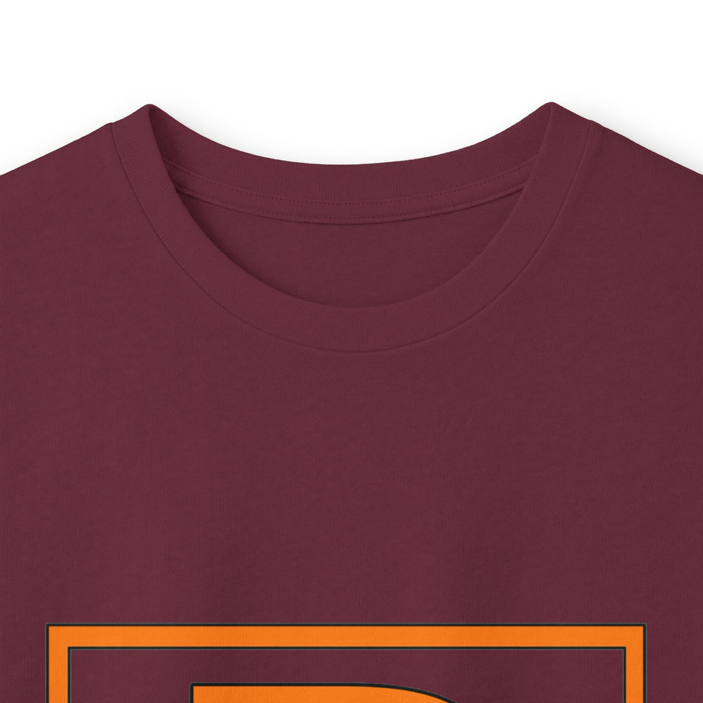 Patrick Monogram Long Sleeve Tee — Orange Block Initial P