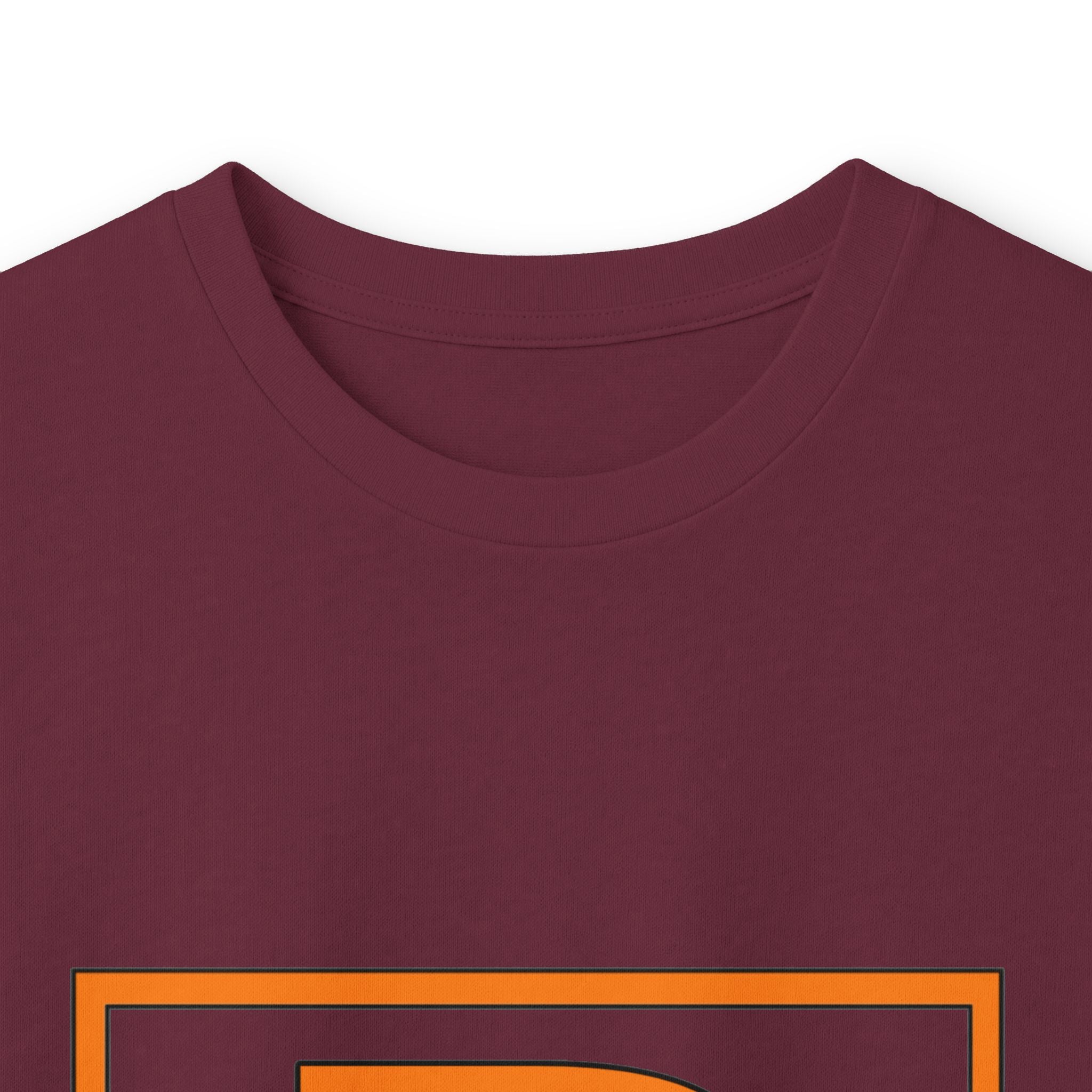 Patrick Monogram Long Sleeve Tee — Orange Block Initial P