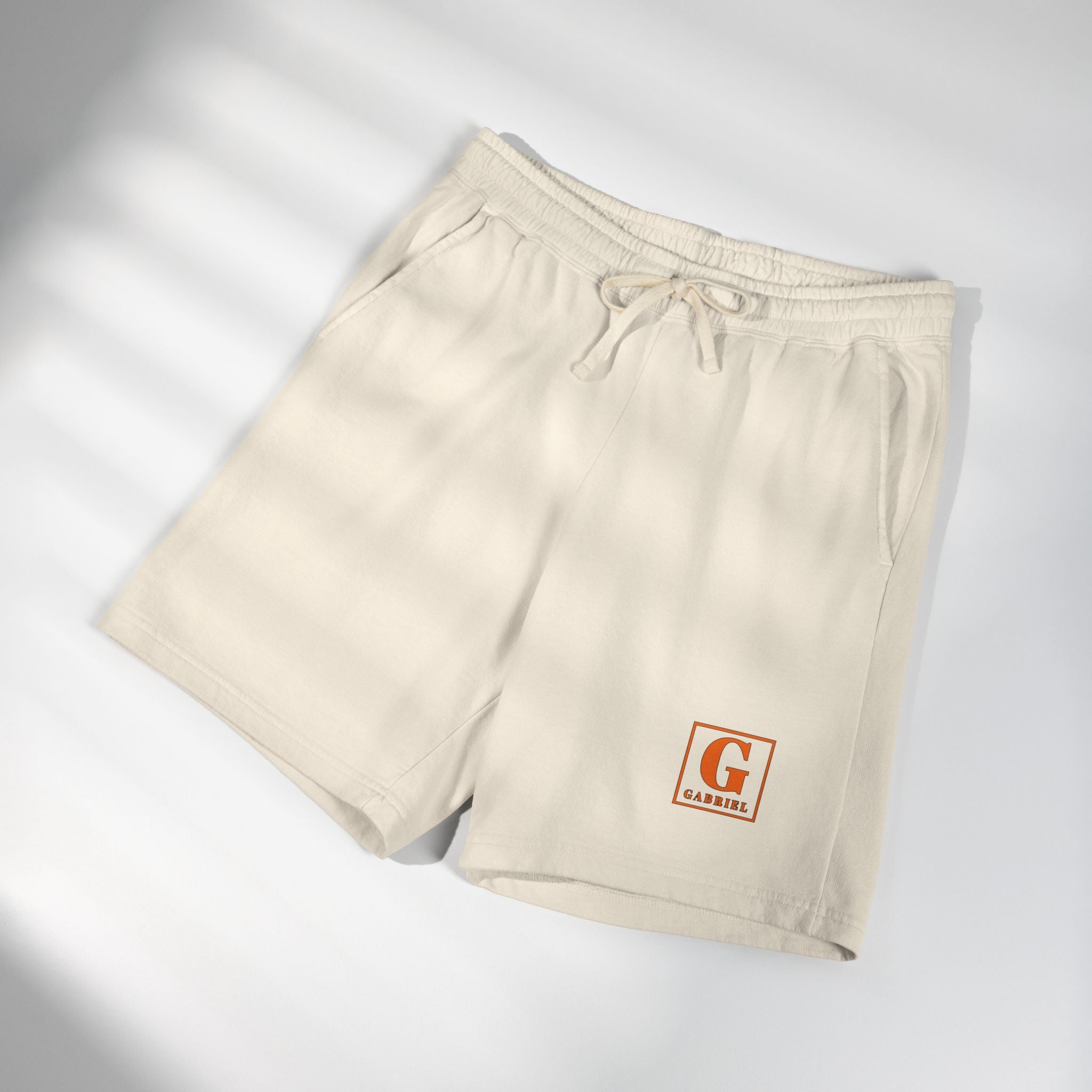 Fleece Sweatshorts — Garment-Dyed Lightweight Lounge Shorts with Subtle “G” Chest Logo