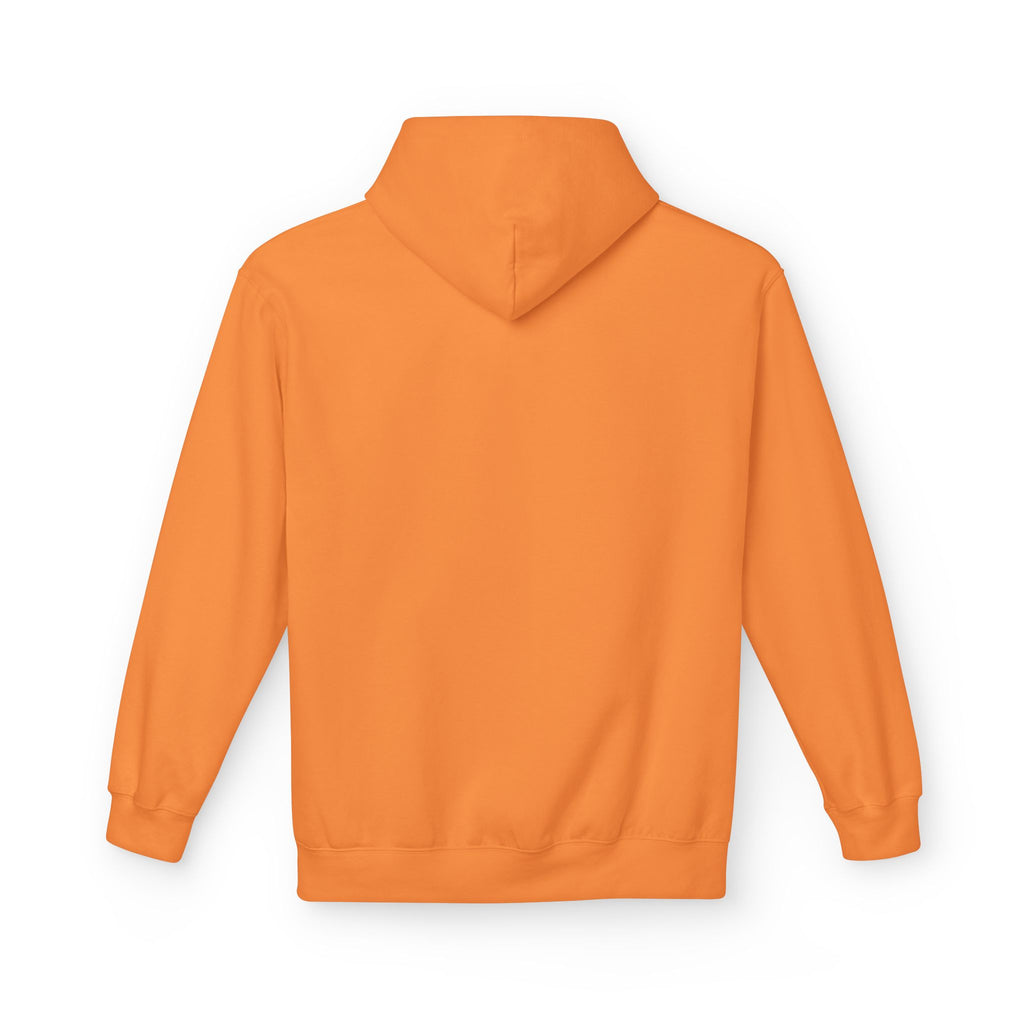 Kelvin Monogram Hoodie — Retro Orange Letter K Personalized Pullover