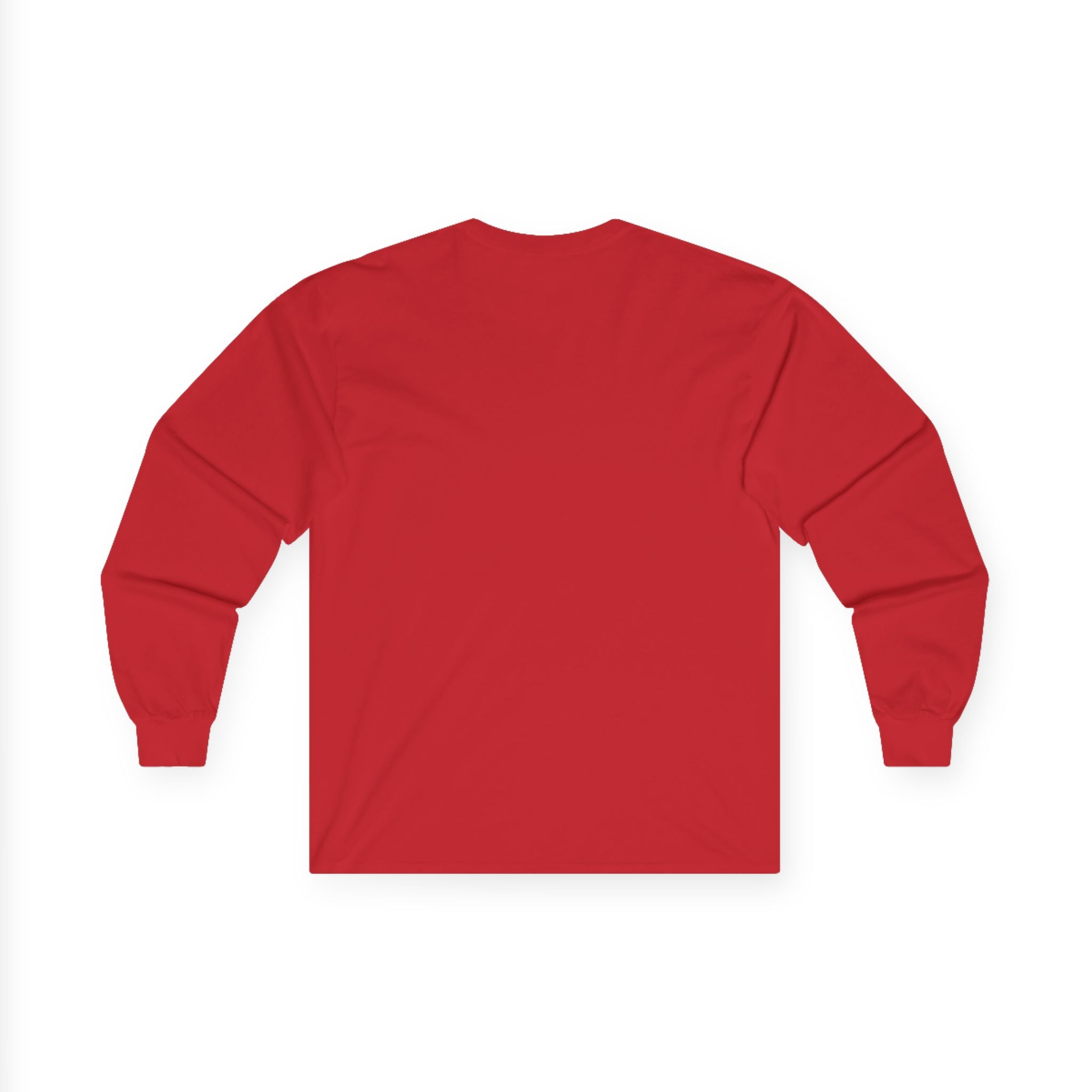 Ben Monogram Long Sleeve Tee — Orange Block Initial B Shirt