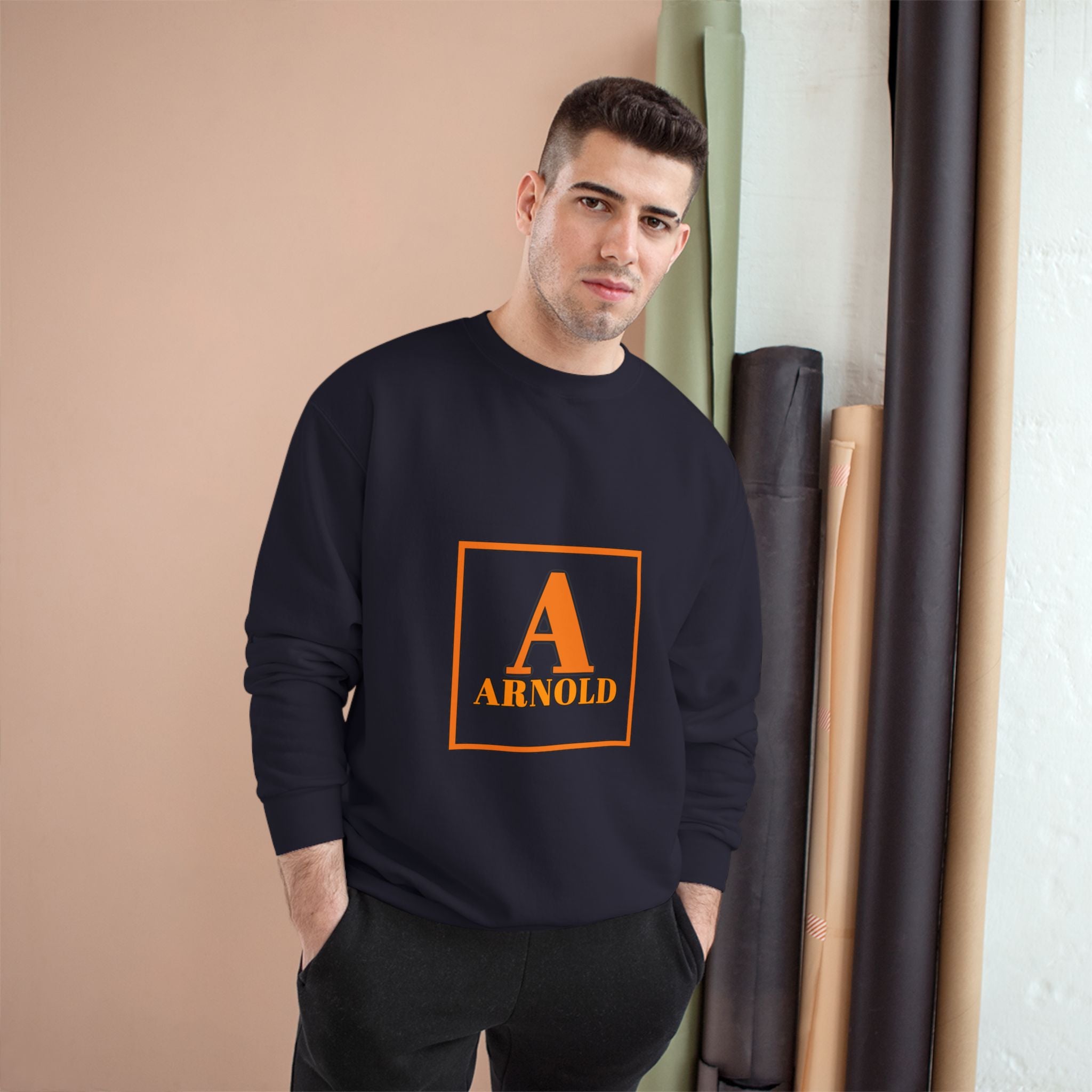 Arnold Letterman Sweatshirt – Personalized A Monogram Champion Crewneck