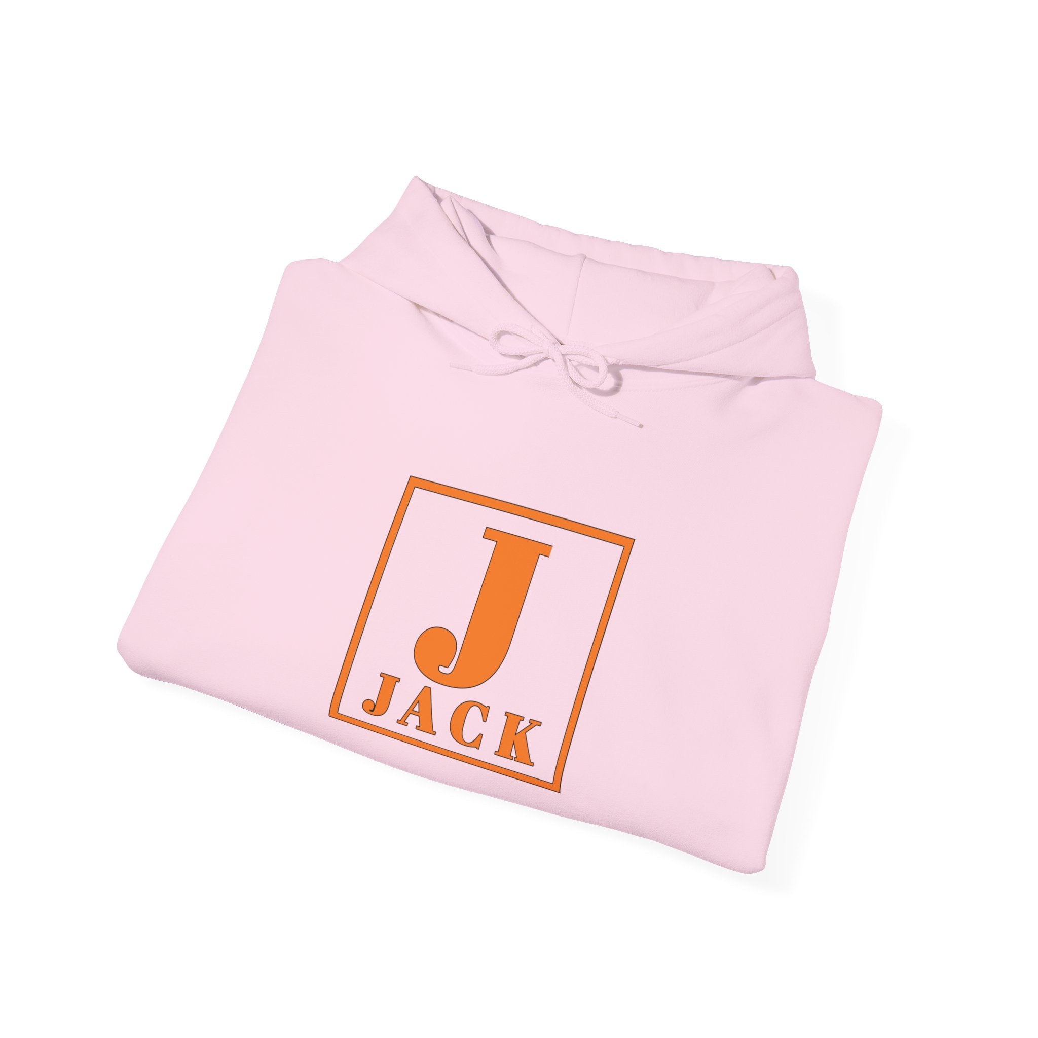 Personalized Initial Hoodie - Orange 'J' Jack Monogram Pullover