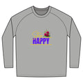 Stay Happy Floral Long Sleeve Raglan