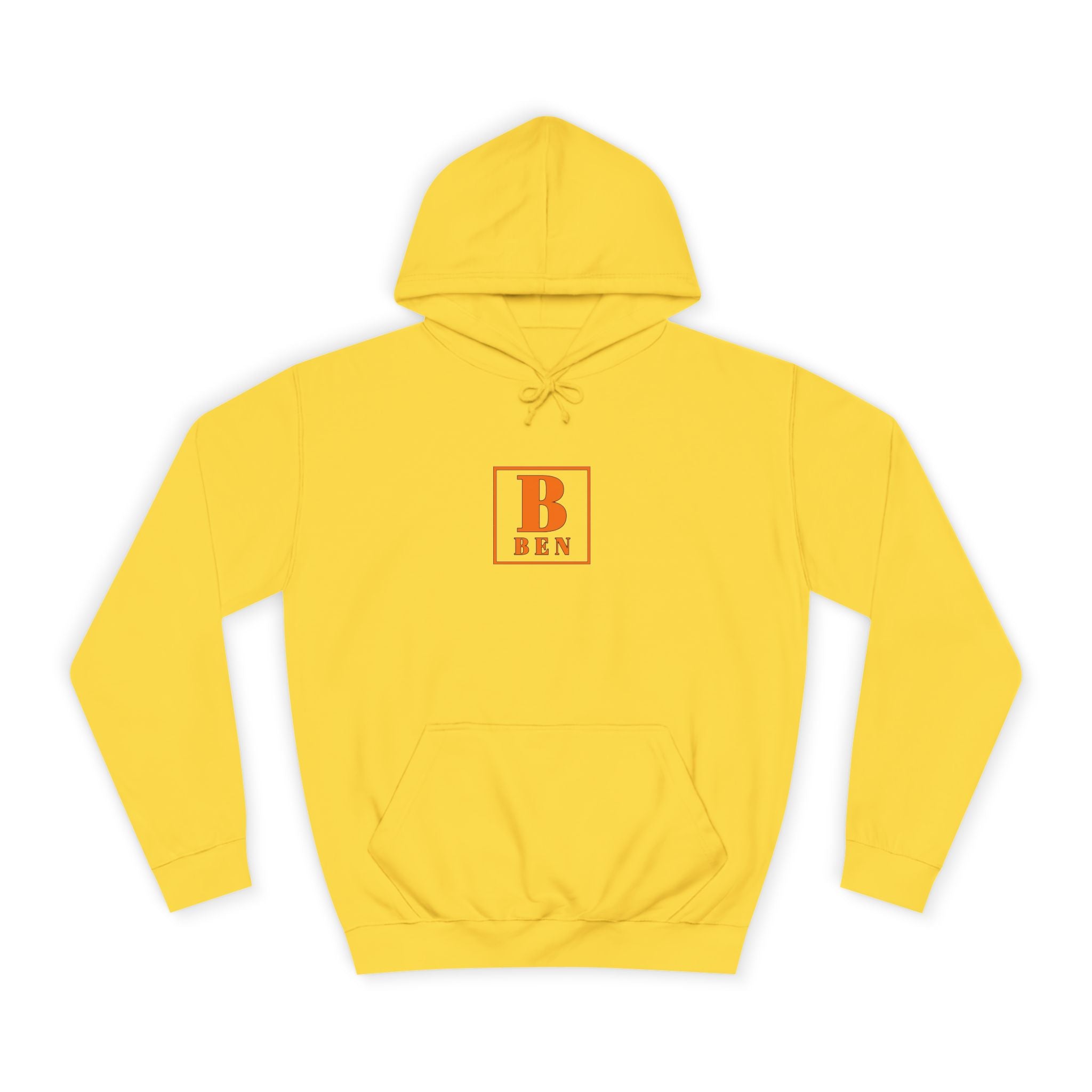 Initial Monogram Hoodie — Custom 'B BEN' College-Style Pullover