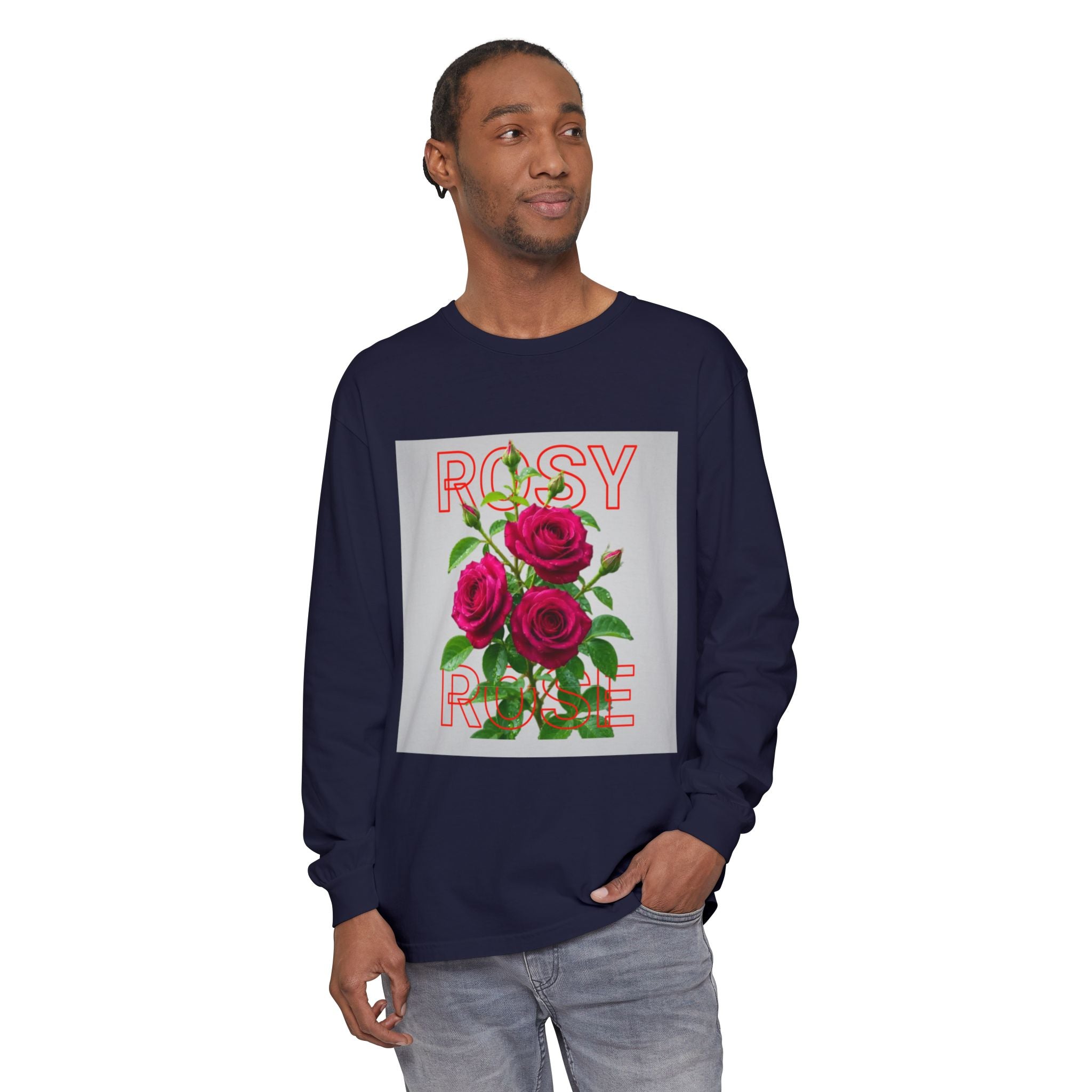 Rosy Rose Floral Long Sleeve Tee