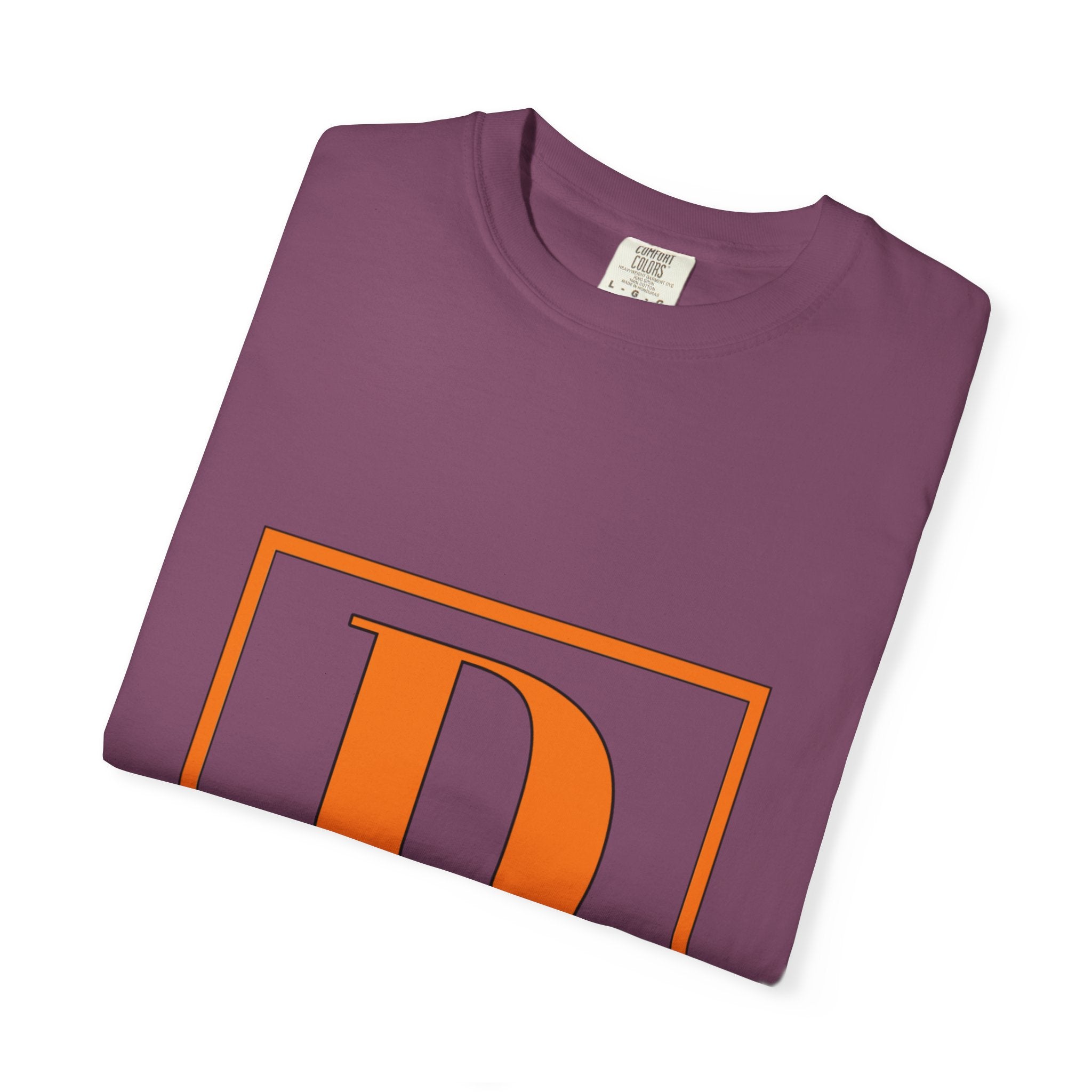 David Monogram T-Shirt — Bold Initial Box Graphic