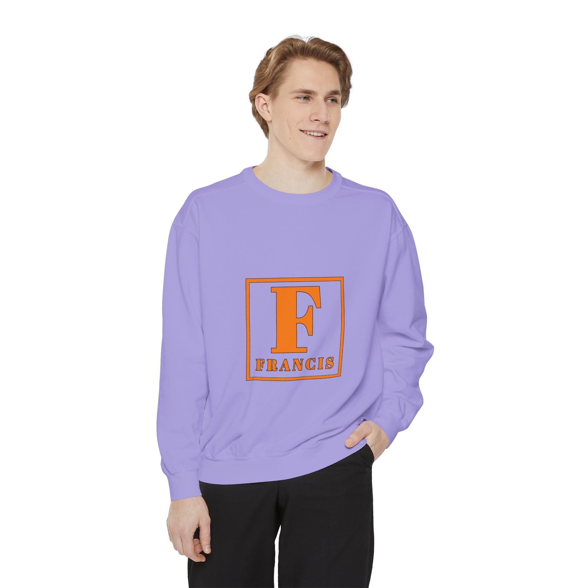 Francis Initial Sweatshirt — Vintage Block Monogram Crewneck