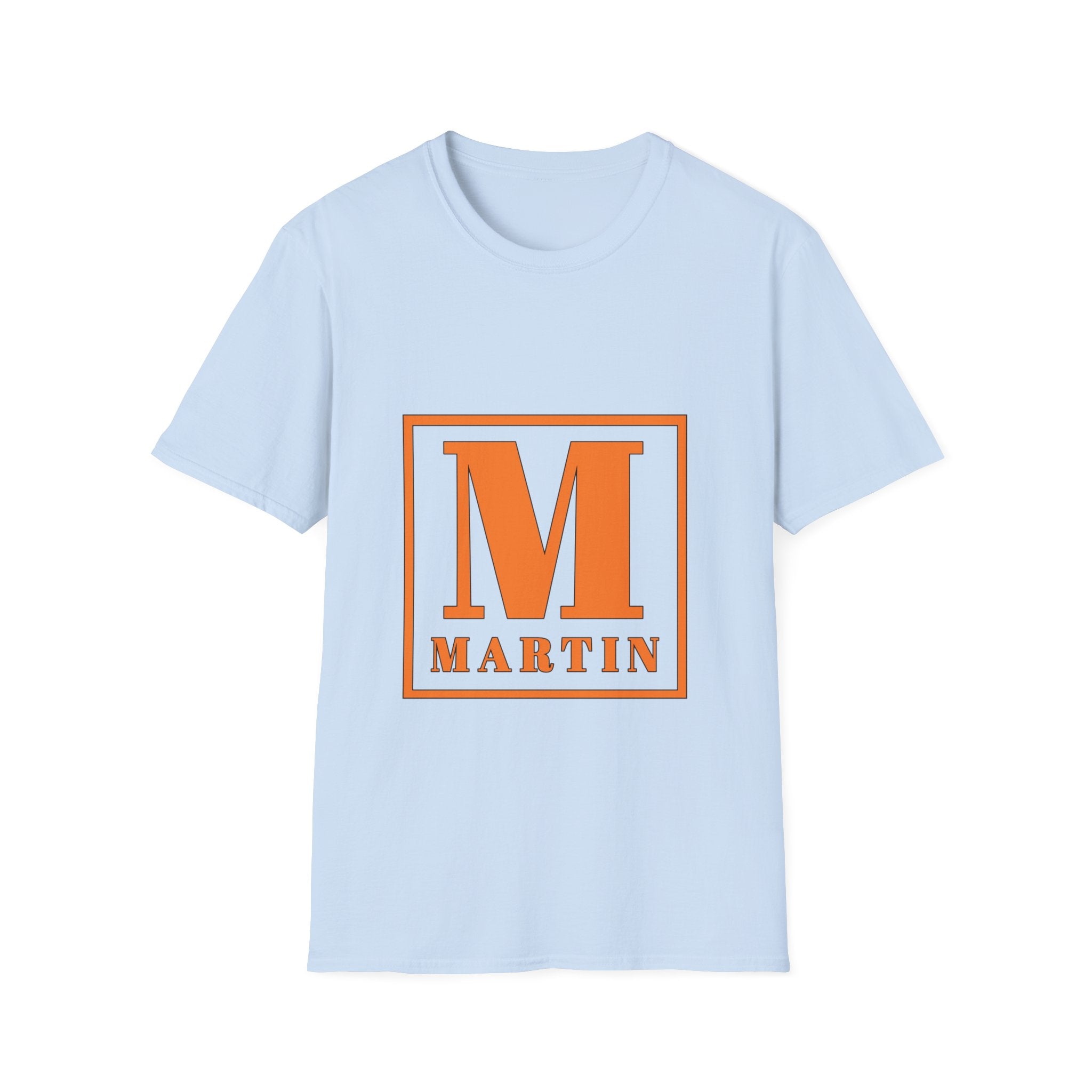 Monogram M Martin T‑Shirt — Orange Block Initial Tee