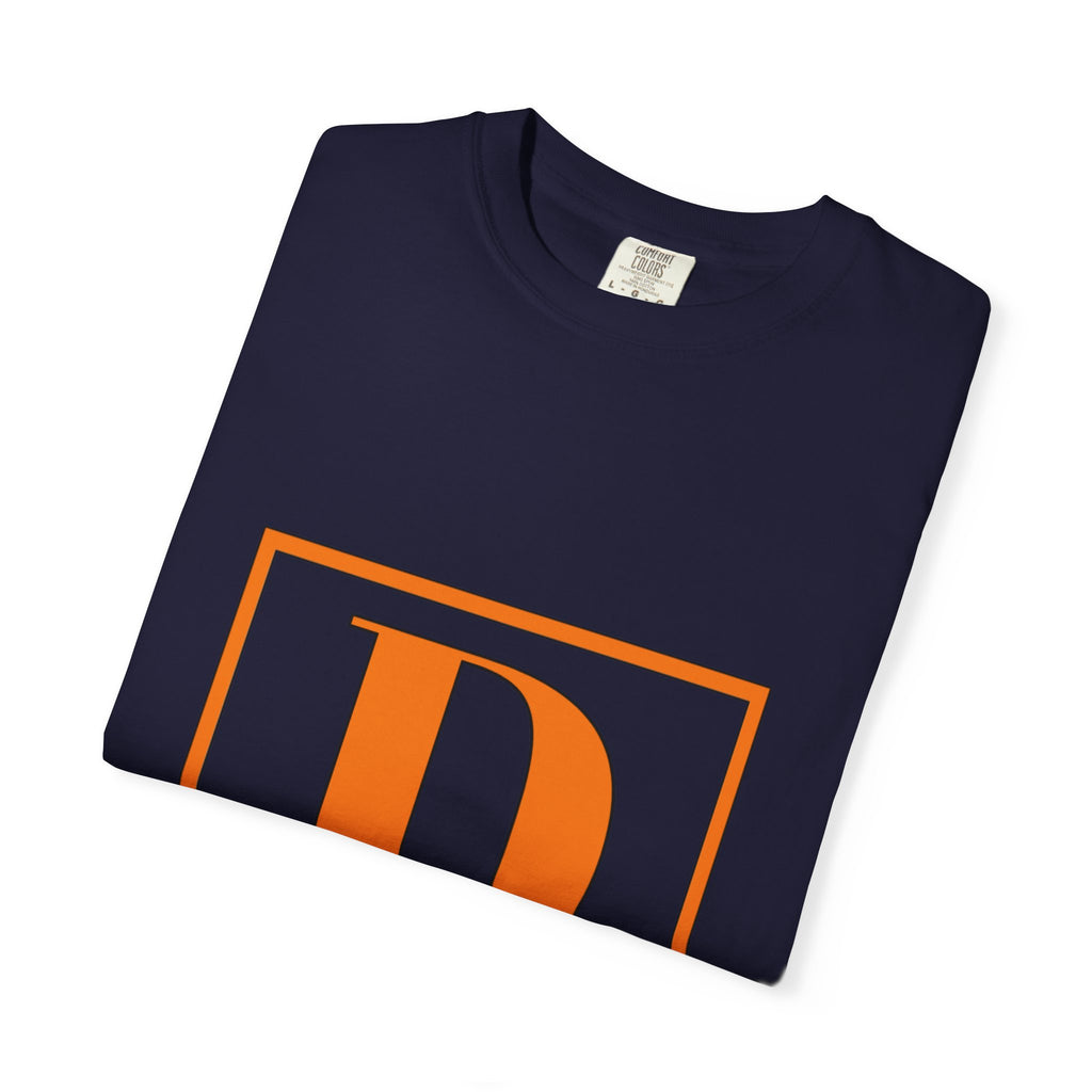 David Monogram T-Shirt — Bold Initial Box Graphic