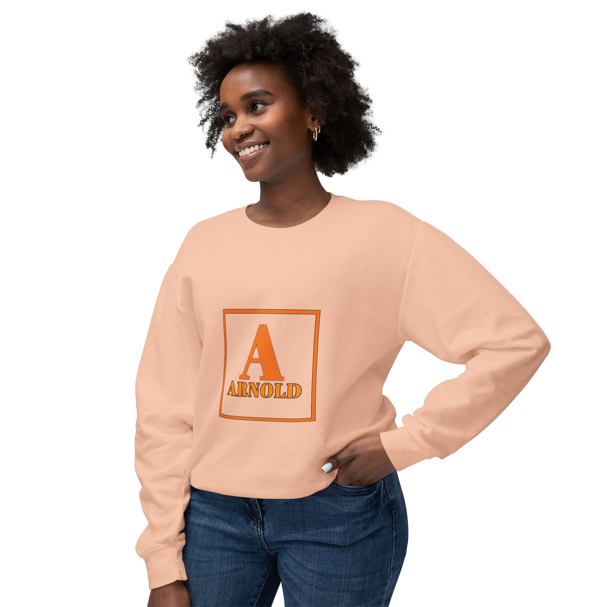 Arnold Monogram Crewneck Sweatshirt — Personalized Initial A Design