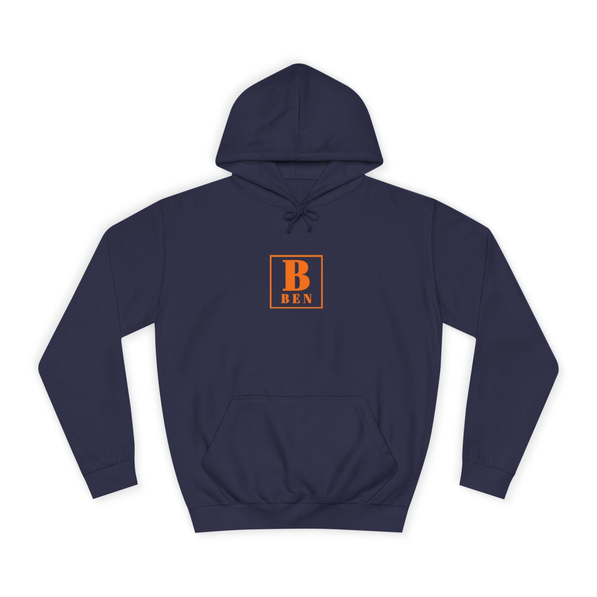 Initial Monogram Hoodie — Custom 'B BEN' College-Style Pullover
